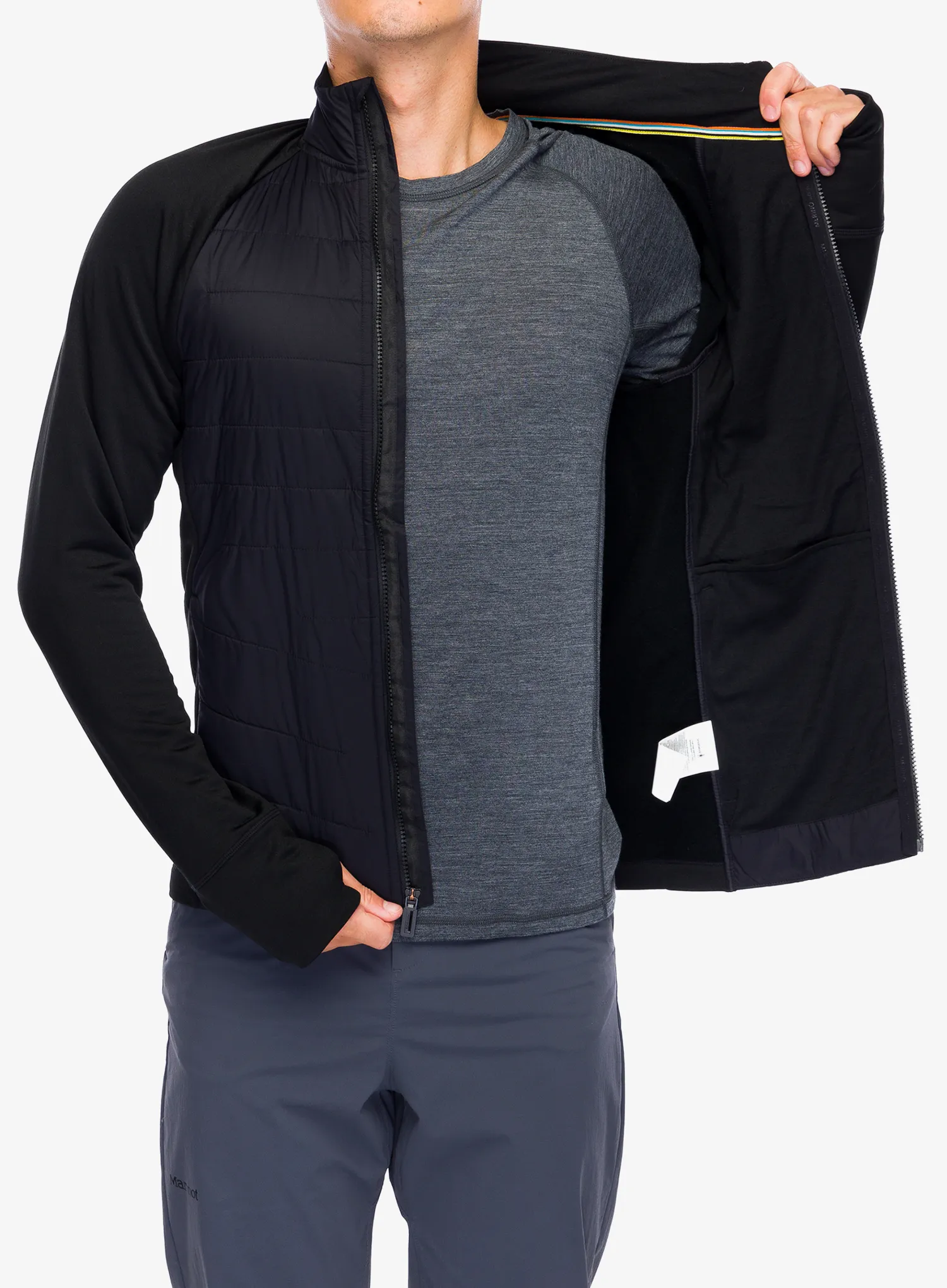 Hybridní bunda Smartwool Smartloft Jacket - black