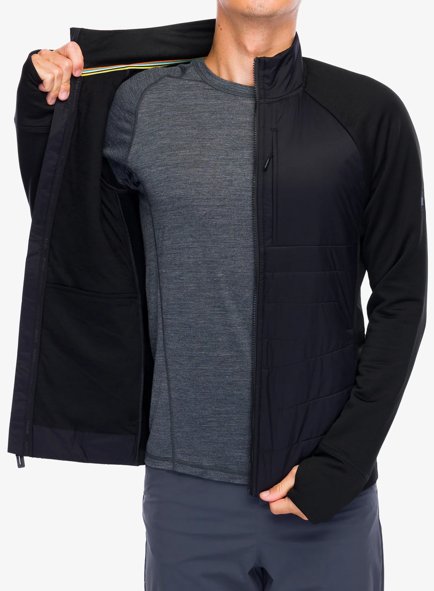 Hybridní bunda Smartwool Smartloft Jacket - black