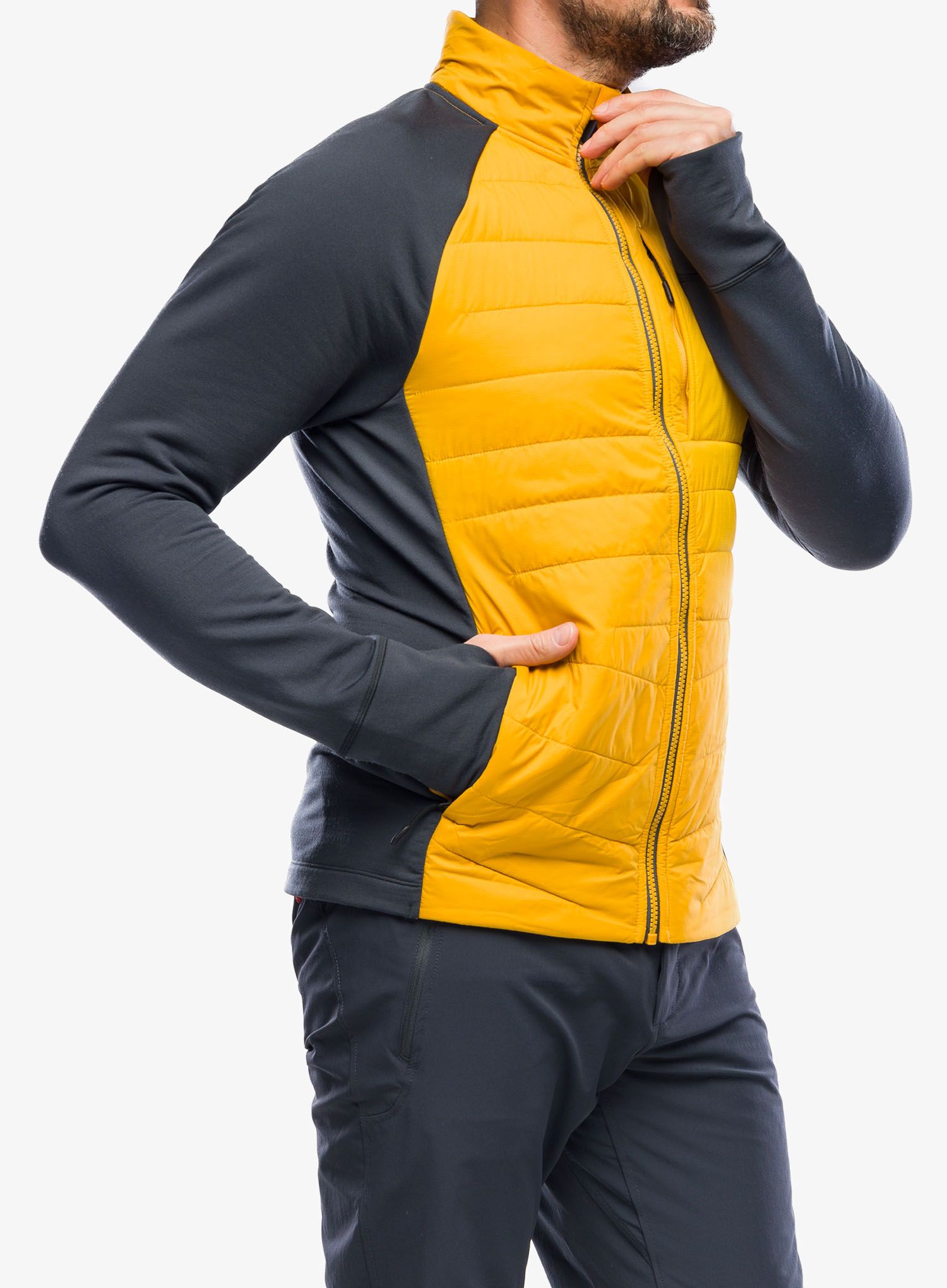 Hybridní bunda Smartwool Smartloft Jacket - honey gold