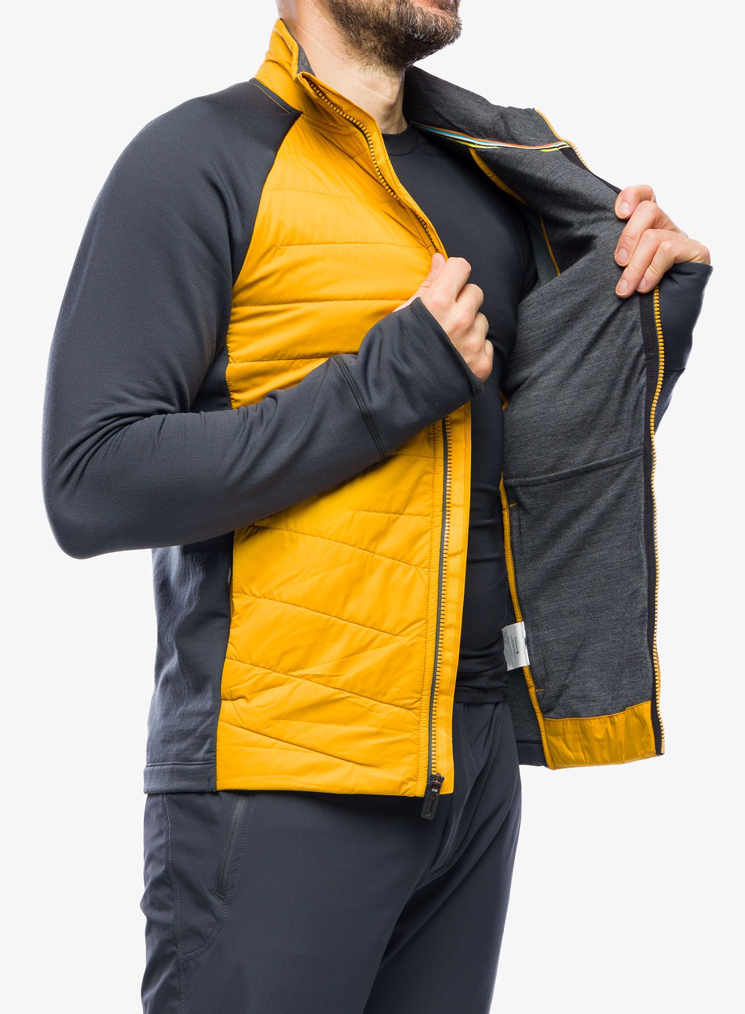 Hybridní bunda Smartwool Smartloft Jacket - honey gold