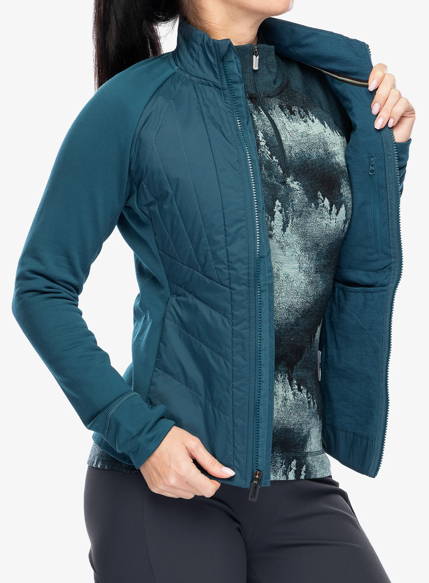 Hybridní bunda dámská Smartwool Smartloft Jacket - twilight blue