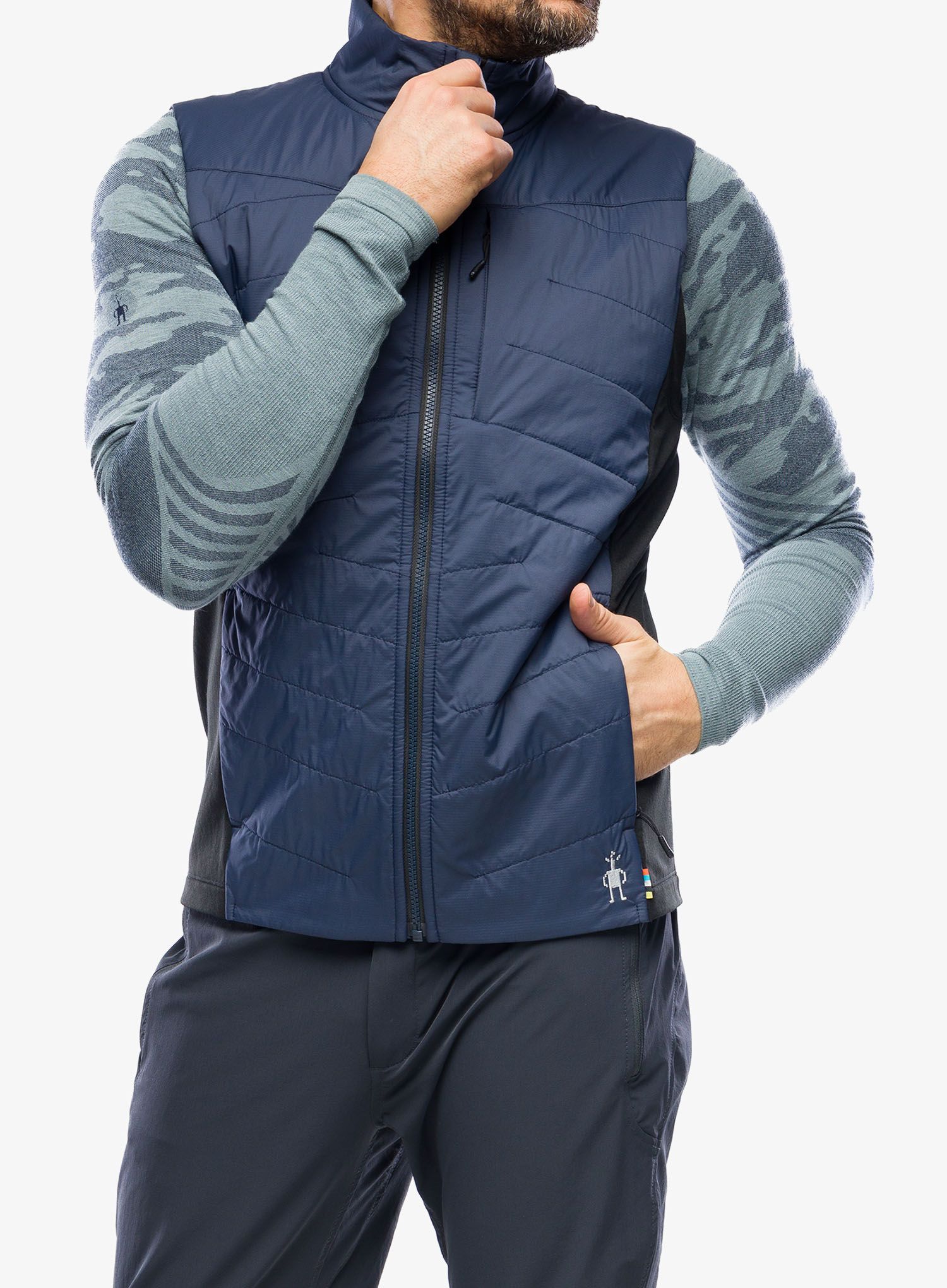 Zateplená vesta Smartwool Smartloft Vest - deep navy