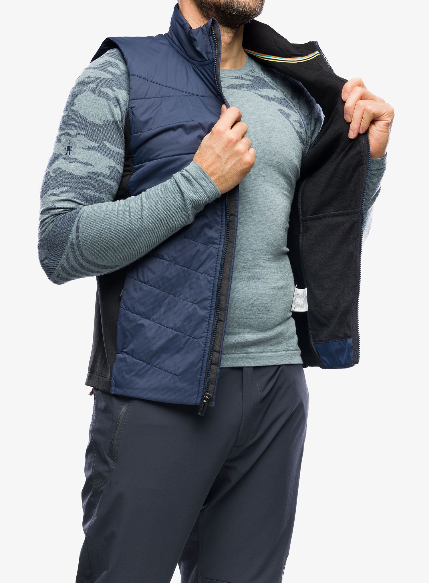 Zateplená vesta Smartwool Smartloft Vest - deep navy