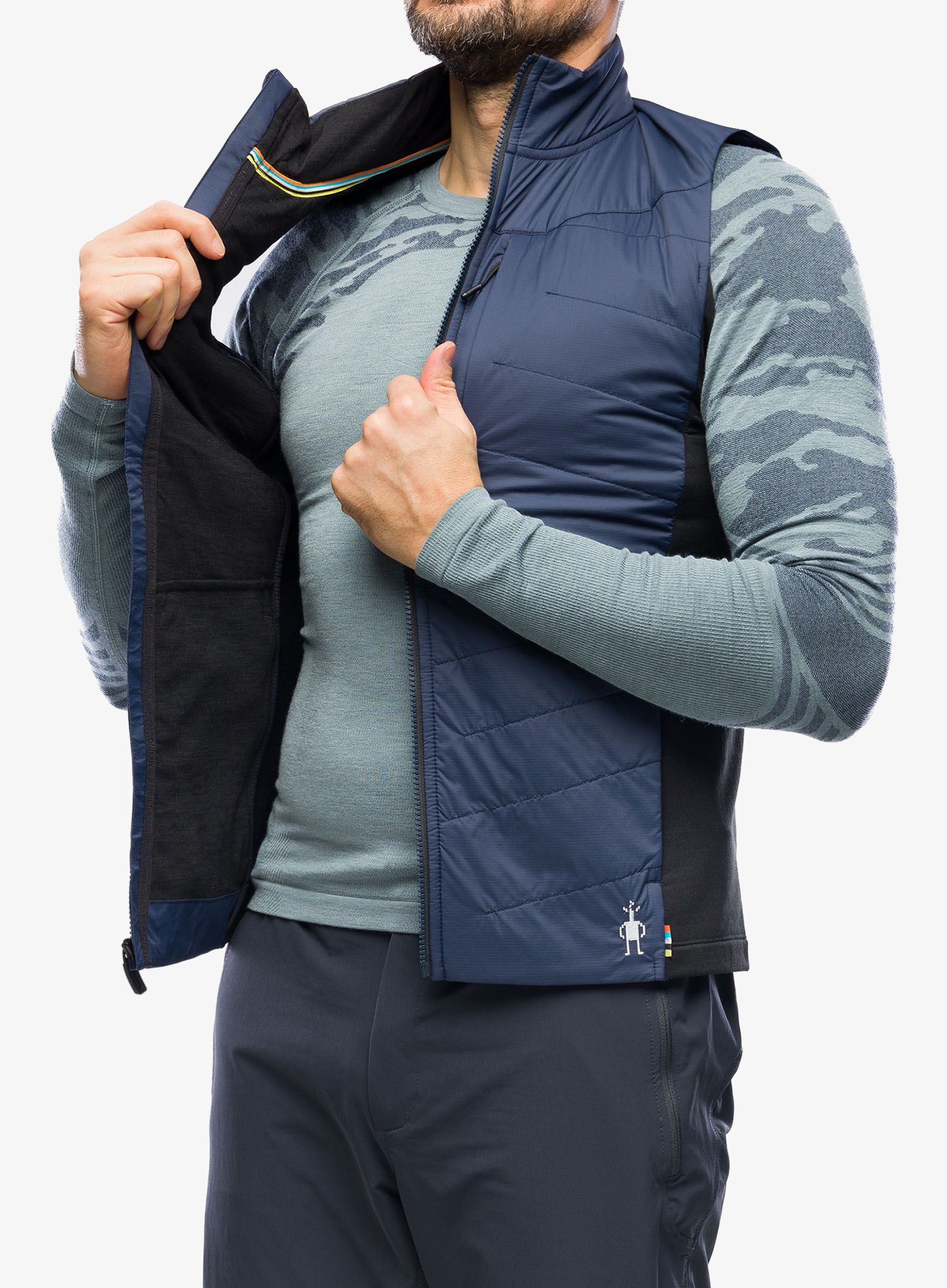 Zateplená vesta Smartwool Smartloft Vest - deep navy