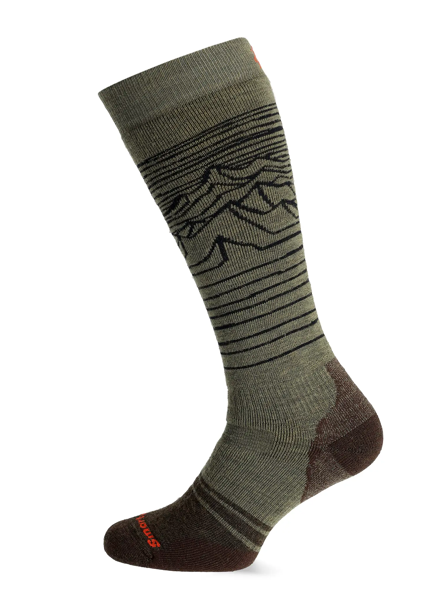 Ponožky Smartwool Snowboard FC Iguchi Pattern OTC Socks - winter moss