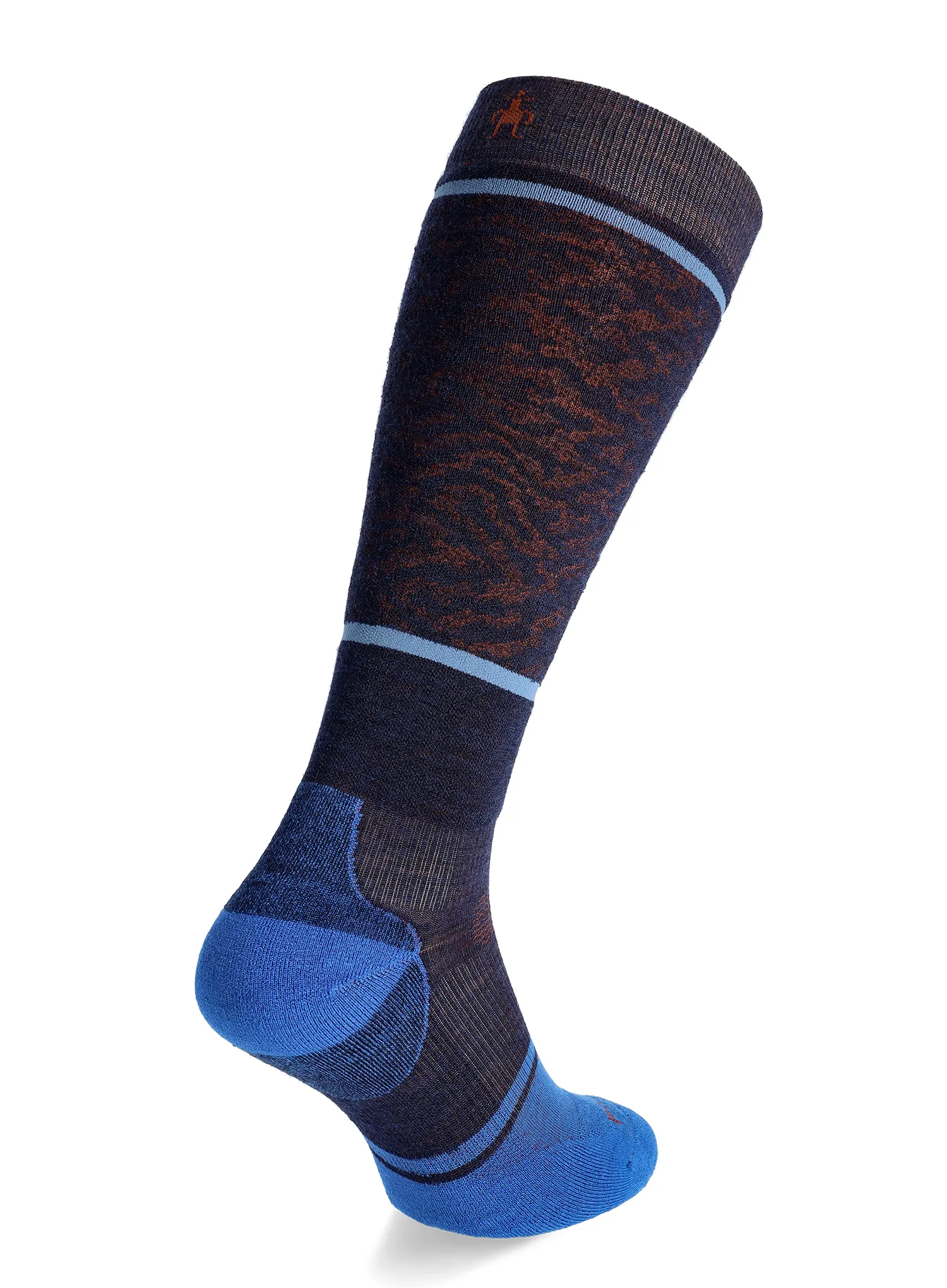 Ponožky Smartwool Snowboard Targeted Cushion Retro Line OTC Socks - deep navy