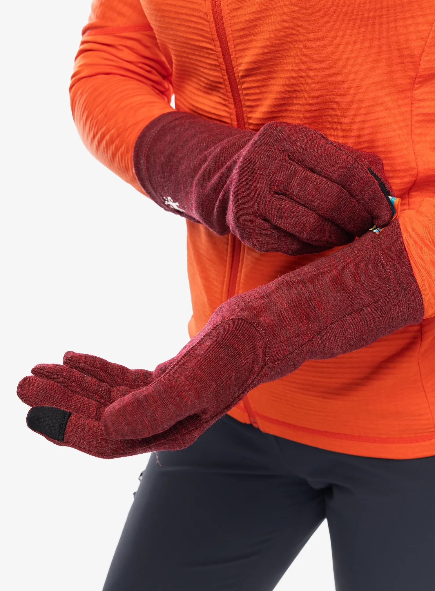 Vlněné rukavice Smartwool Thermal Merino Glove - currant heather