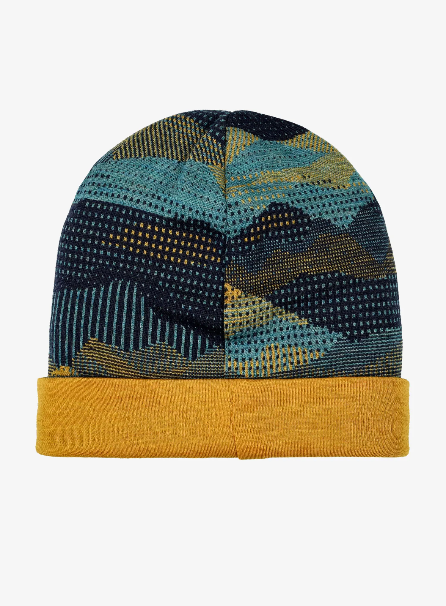 Dětská čepice Smartwool Thermal Merino Reversible Cuffed Beanie - blueberry mtn scape