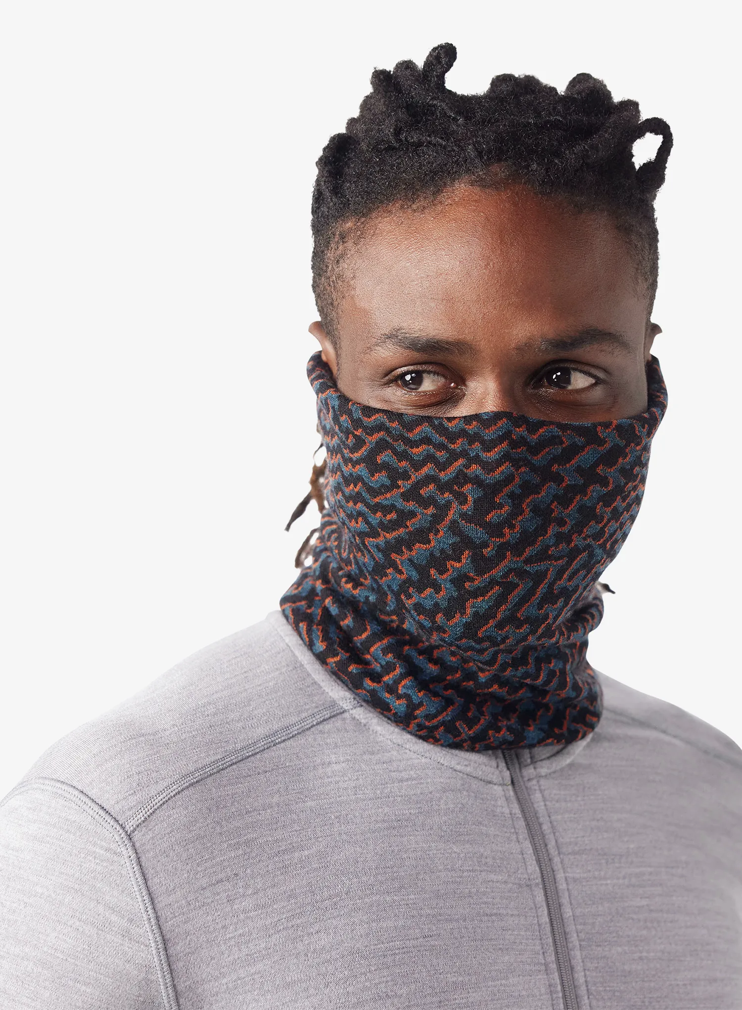 Nákrčník Smartwool Thermal Merino Reversible Neck Gaiter - black retro line