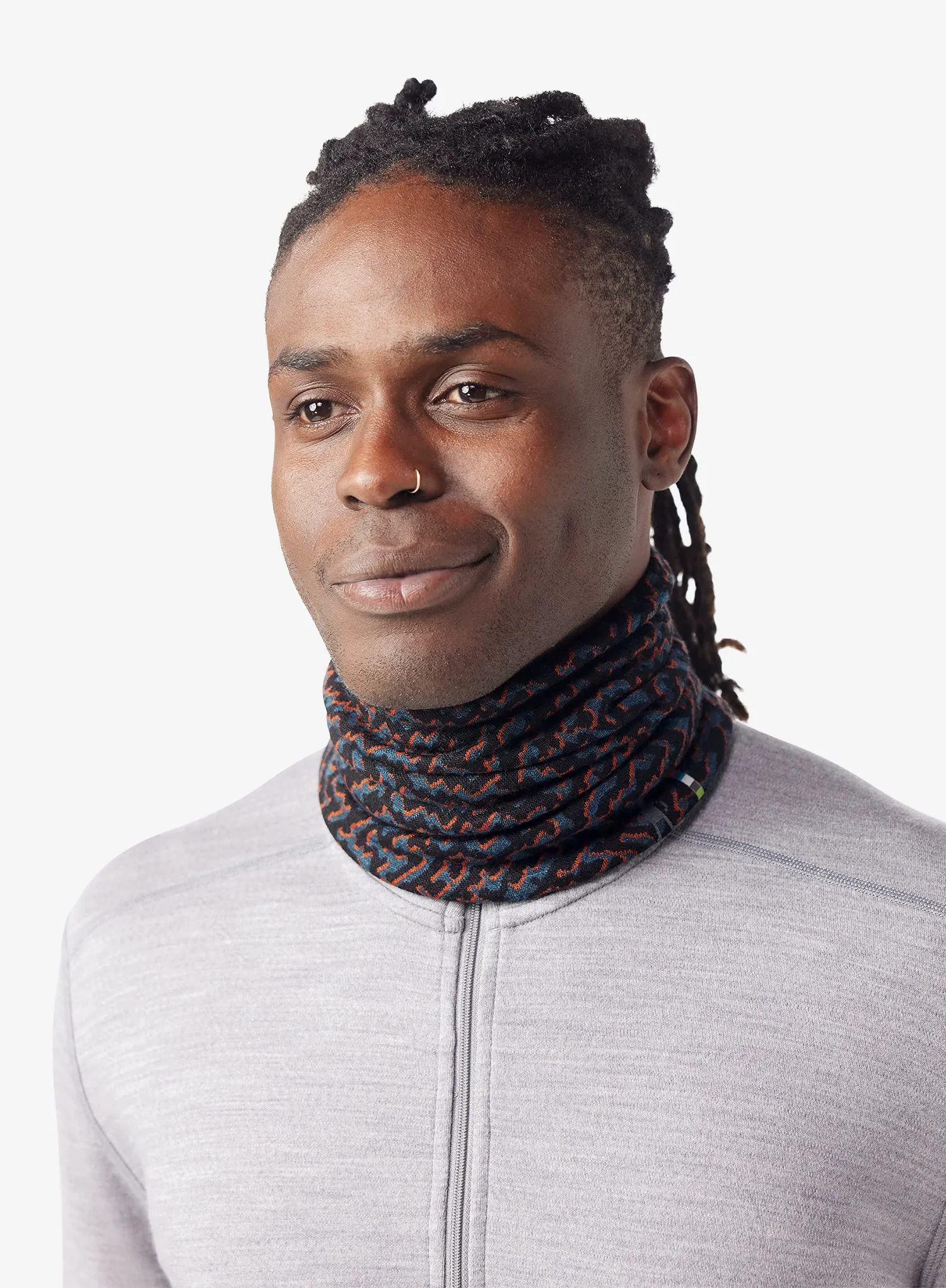 Nákrčník Smartwool Thermal Merino Reversible Neck Gaiter - black retro line