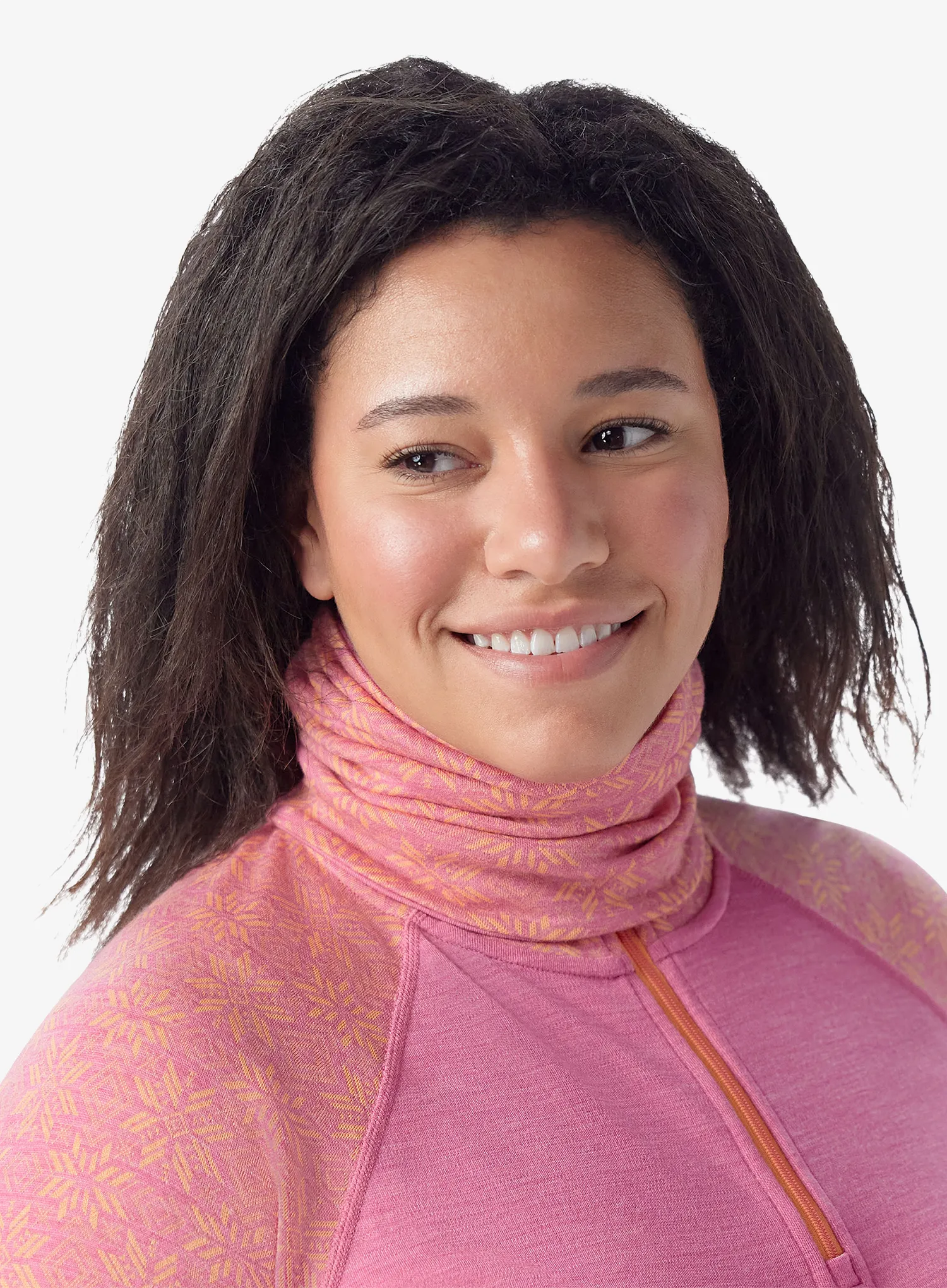 Nákrčník Smartwool Thermal Merino Reversible Neck Gaiter - garden pink digi snow