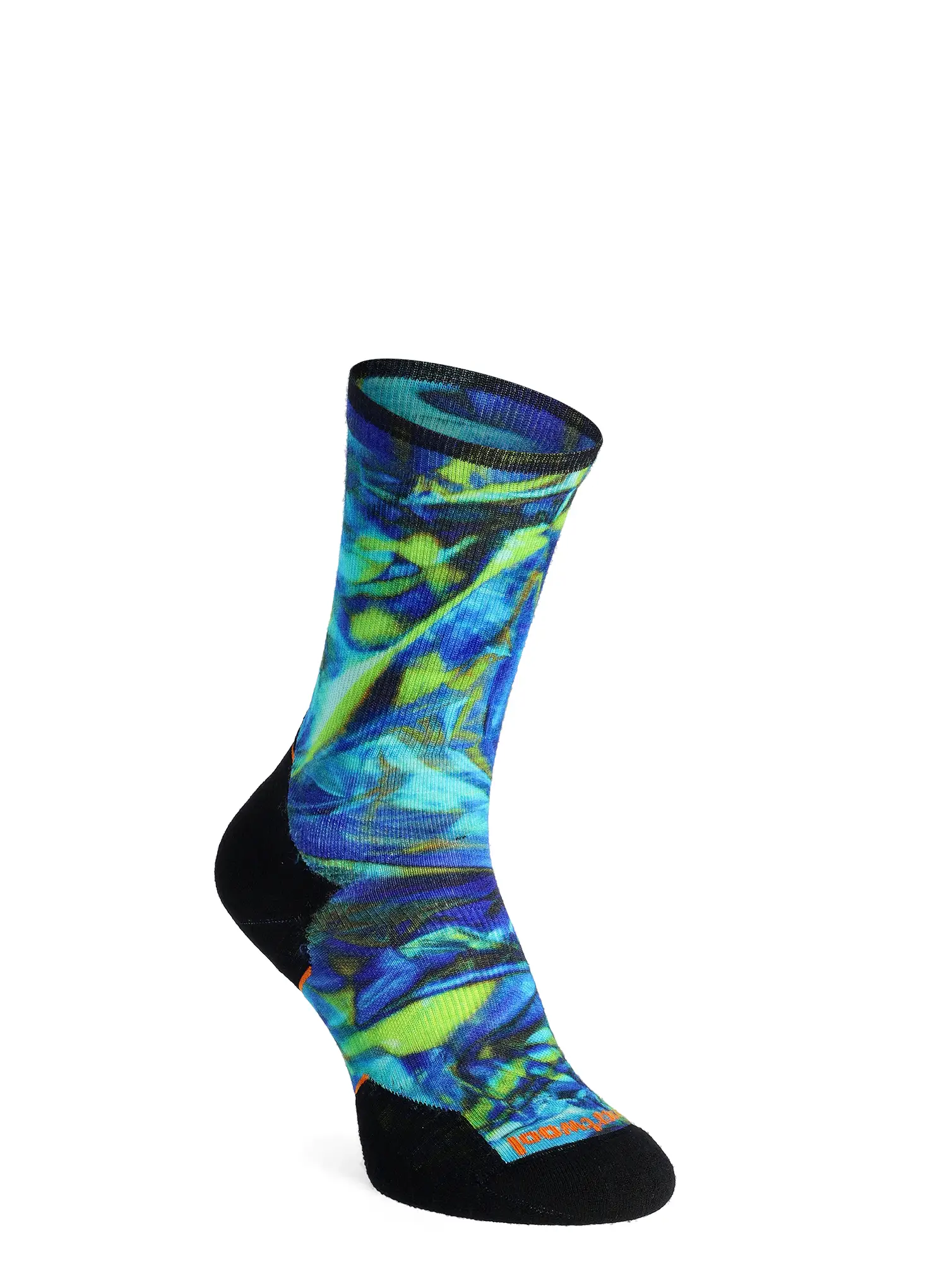 Ponožky na běhání Smartwool Trail Run Targeted Cushion Reflections Print Crew Socks - capri
