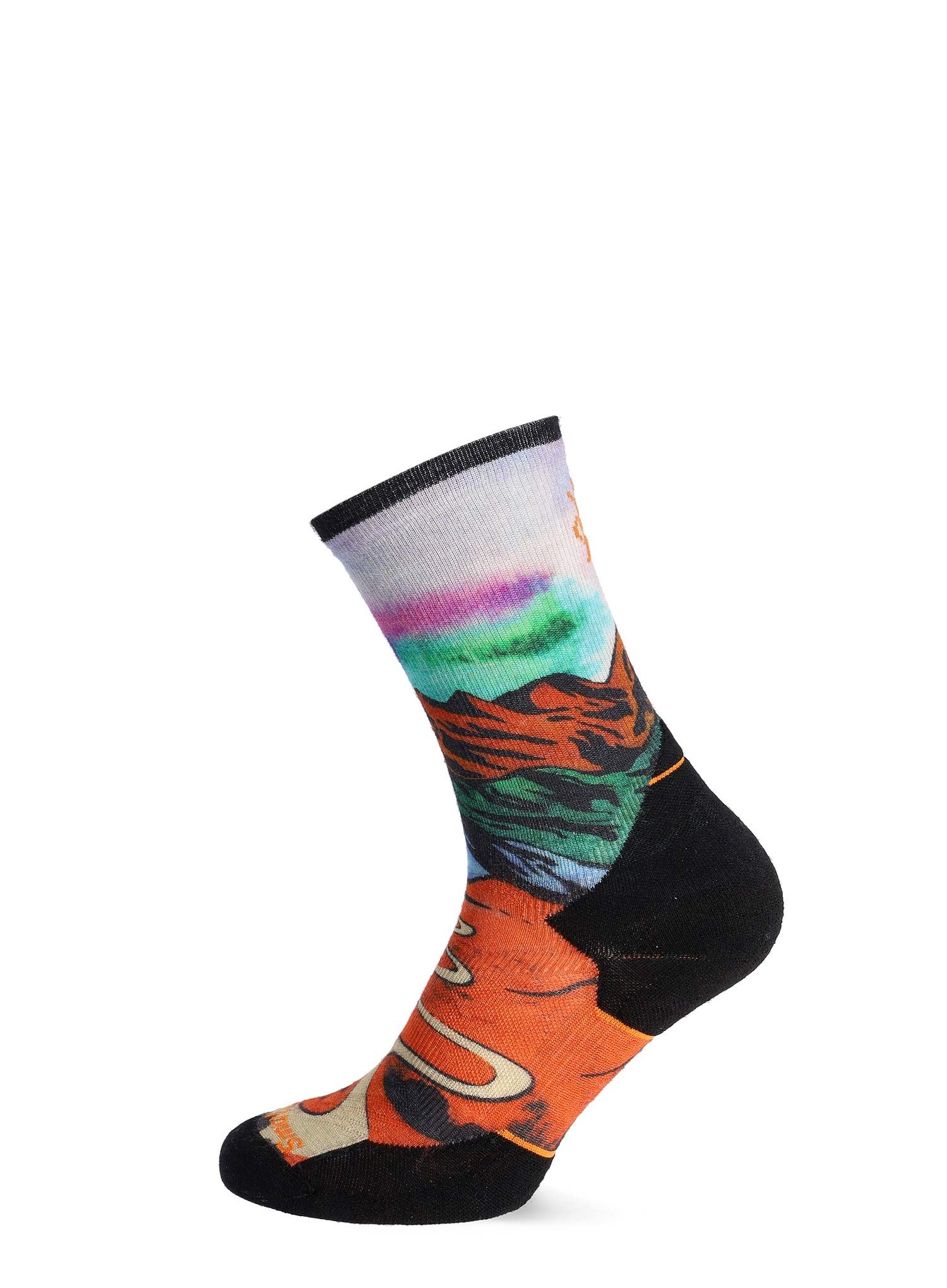 Merino ponožky Smartwool Trail Run Targeted Cushion Singletrack Crew Socks - orange rust