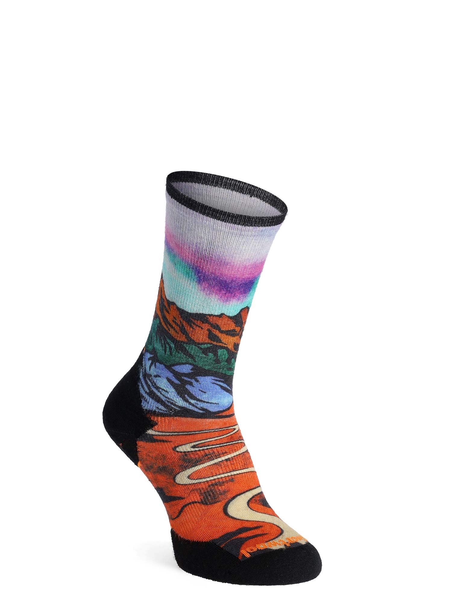 Merino ponožky Smartwool Trail Run Targeted Cushion Singletrack Crew Socks - orange rust