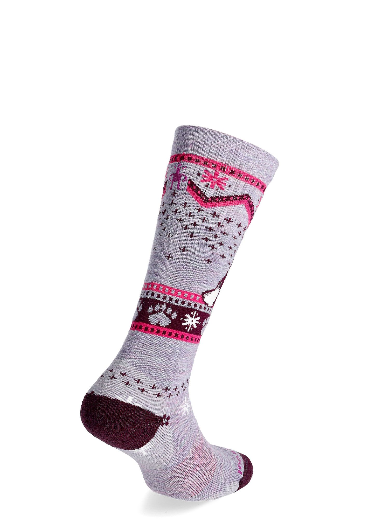 Dětské ponožky Smartwool Wintersport Full Cushion Polar Bear Pattern OTC  - purple eclipse