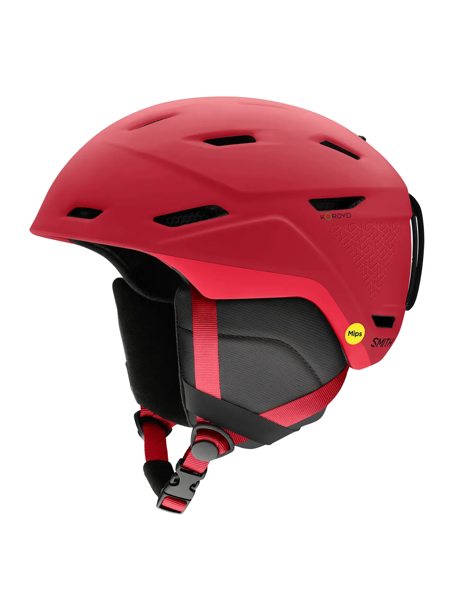 Helma na lyžování Smith Mission Mips - matte crimson geo