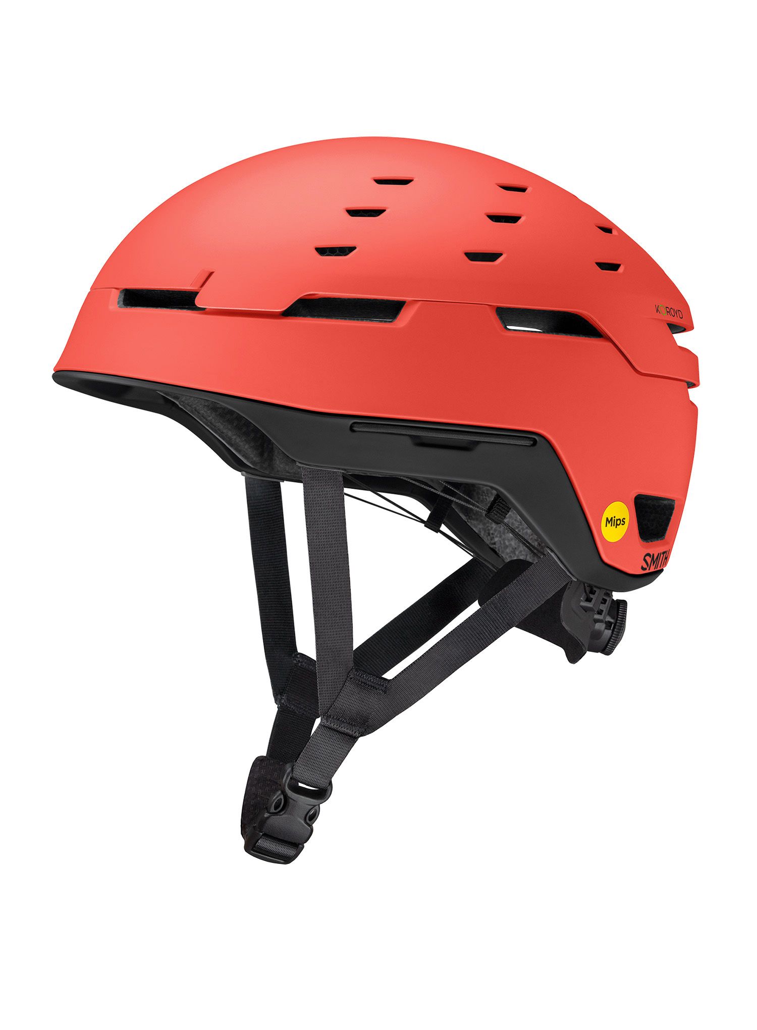Helma na skialpinismus Smith Summit Mips - matte poppy/black