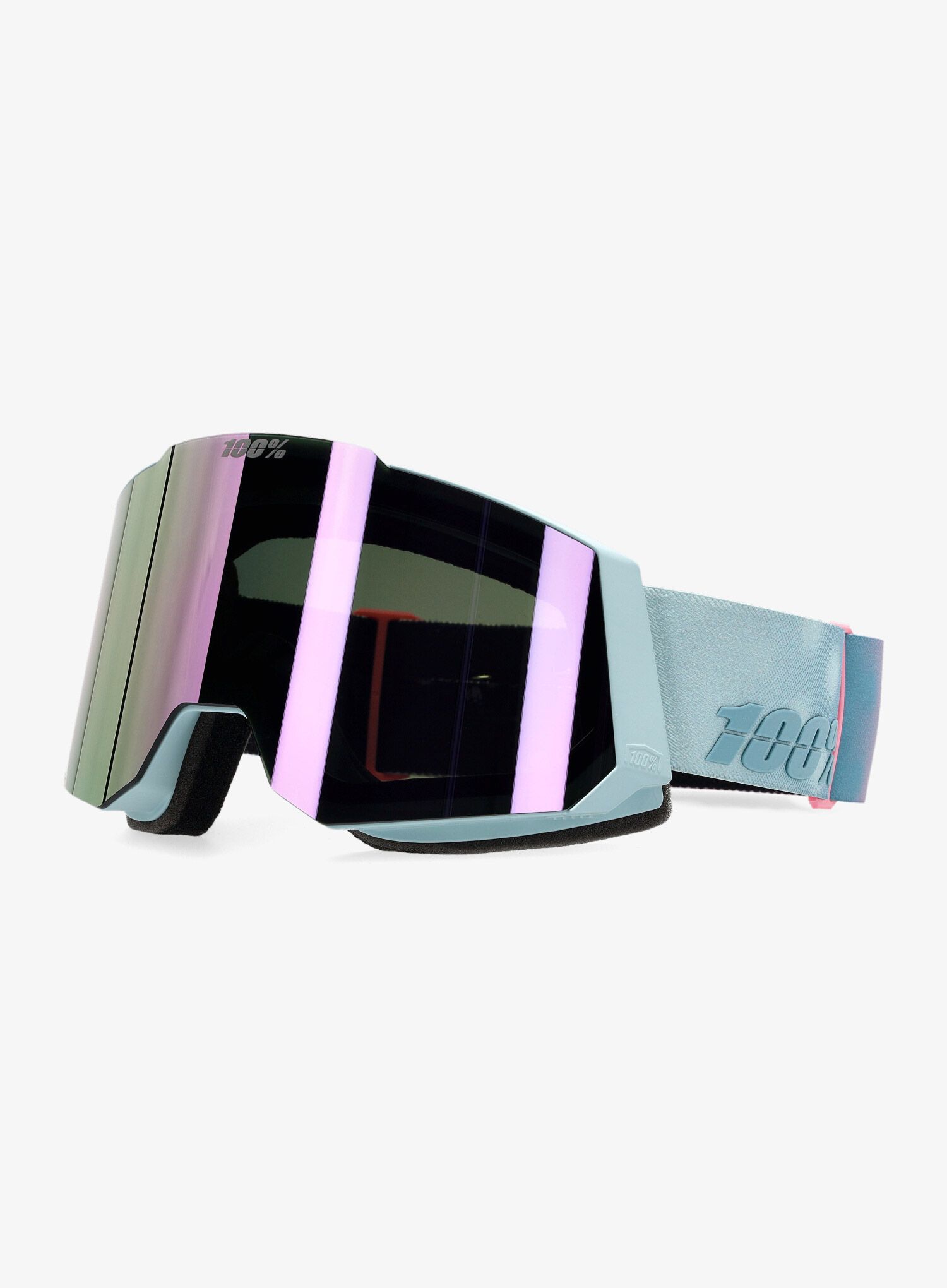 Lyžařské brýle 100% Snowcraft Hiper - stonehammer/mirror lavender