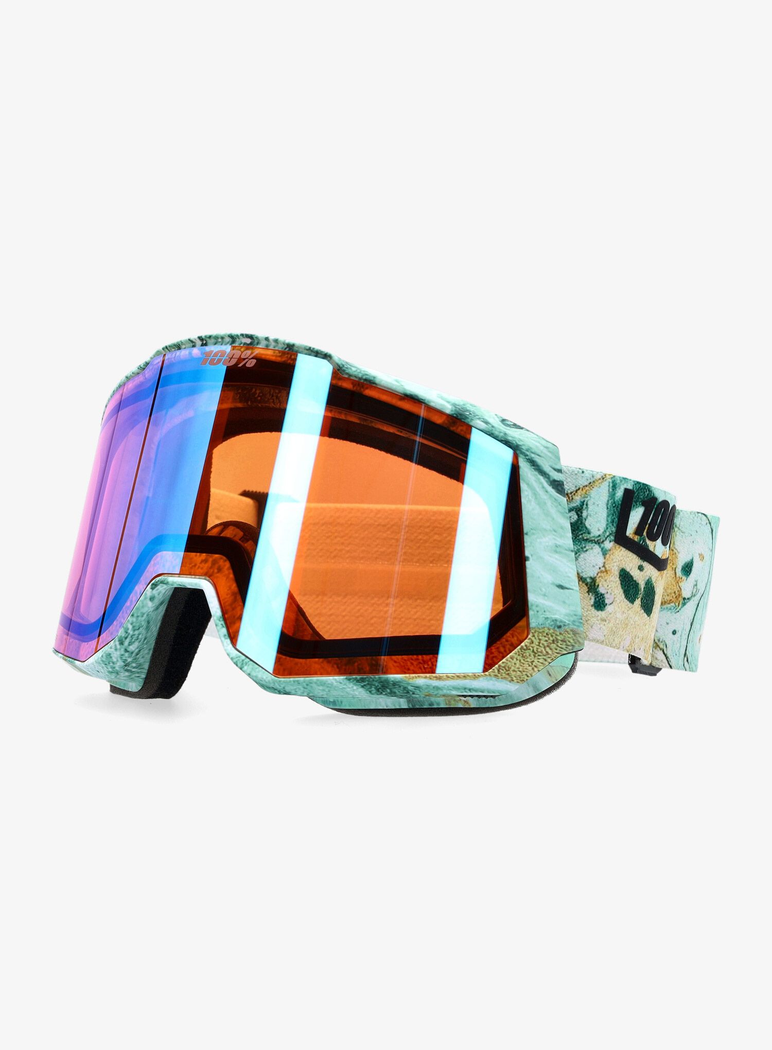 Lyžařské brýle 100% Snowcraft XL Hiper - fossil express/mirror copper