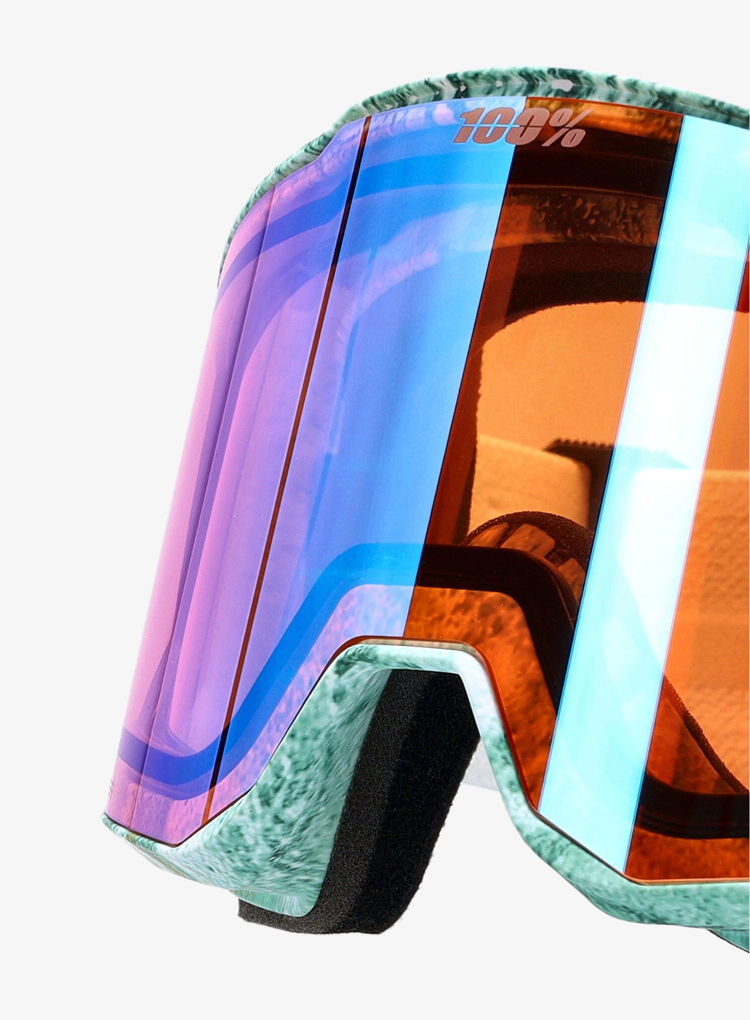 Lyžařské brýle 100% Snowcraft XL Hiper - fossil express/mirror copper