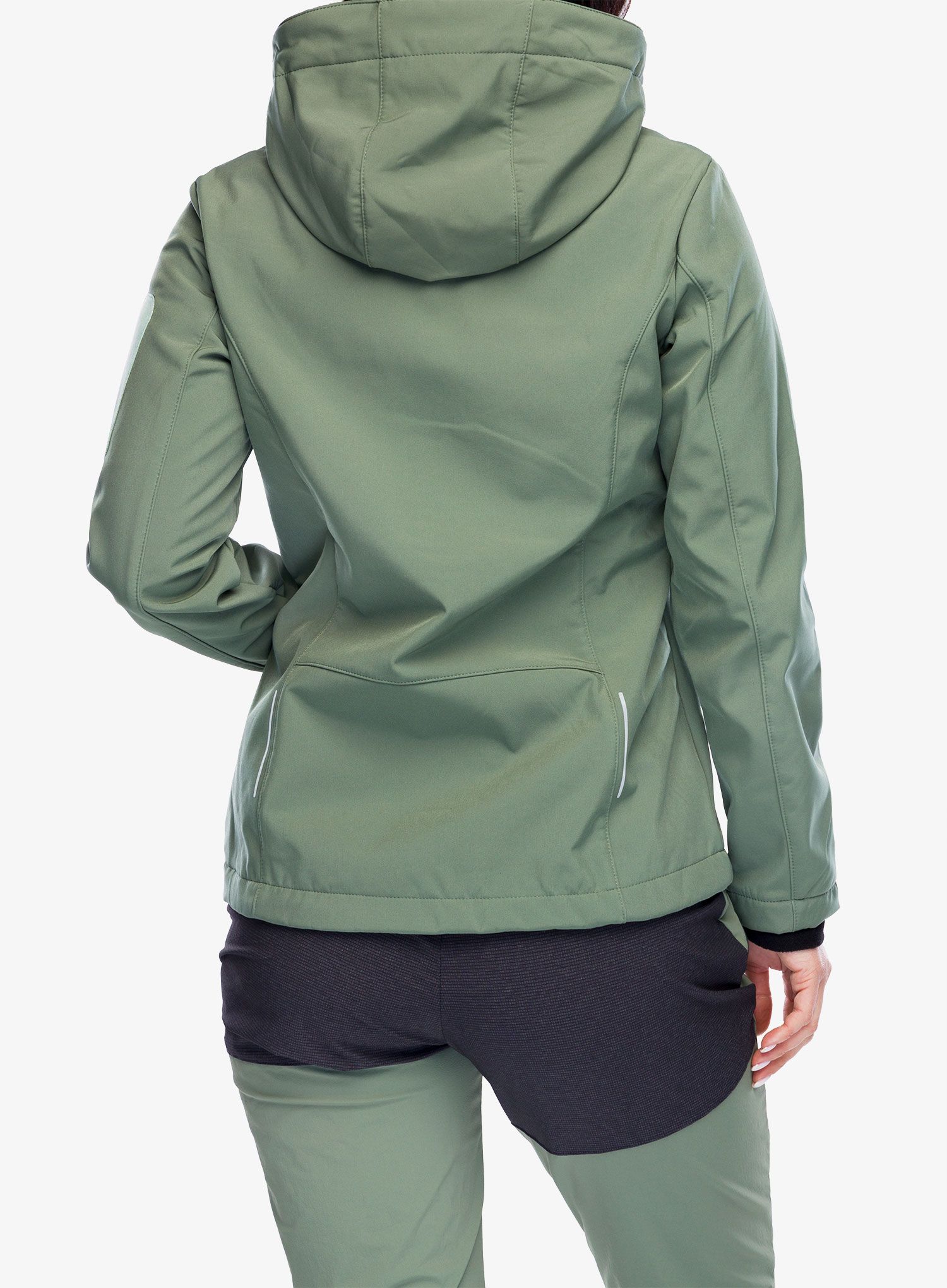 Softshellová bunda dámská CMP Wilma Jacket Zip Hood - salvia