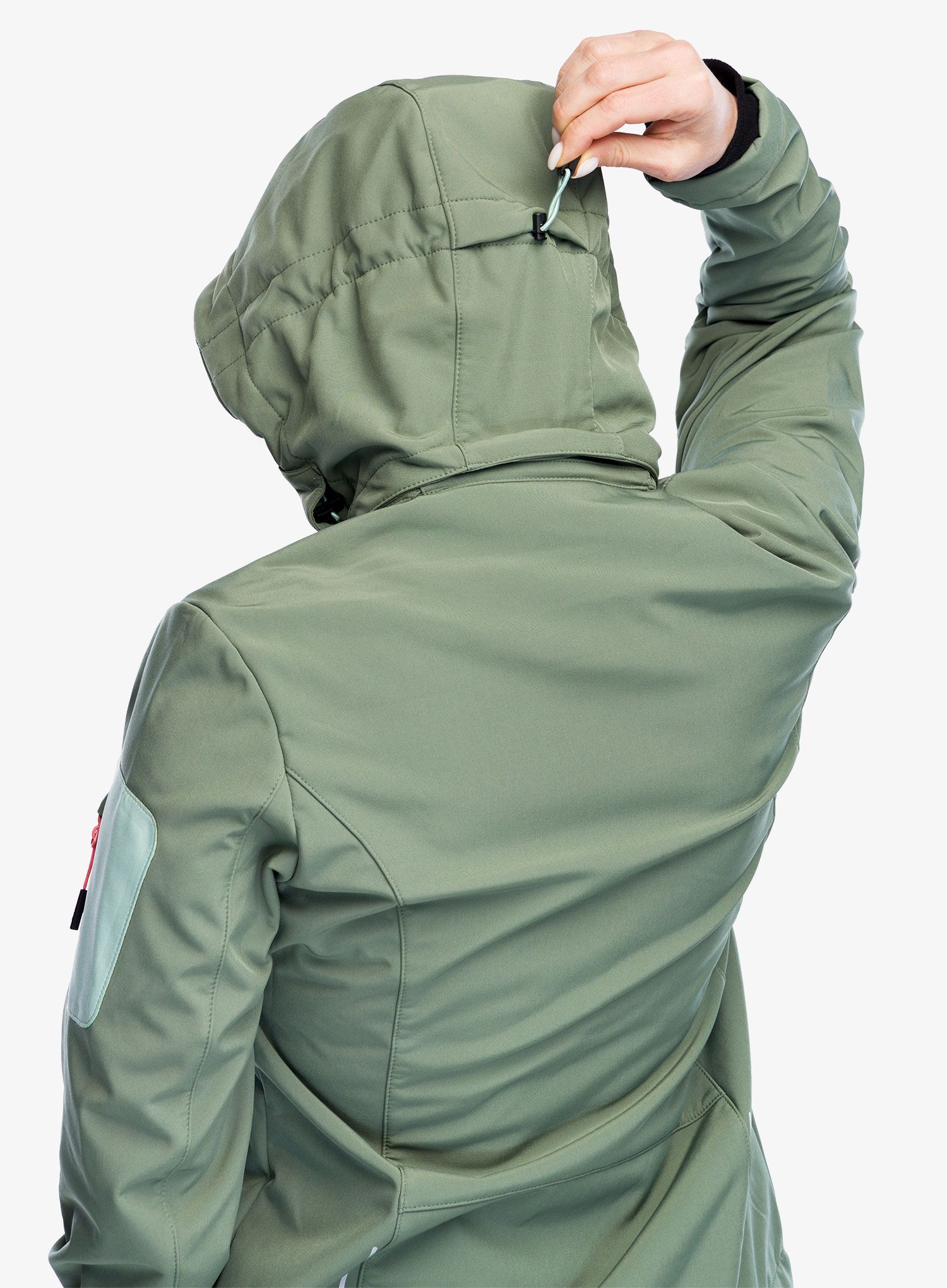 Softshellová bunda dámská CMP Wilma Jacket Zip Hood - salvia
