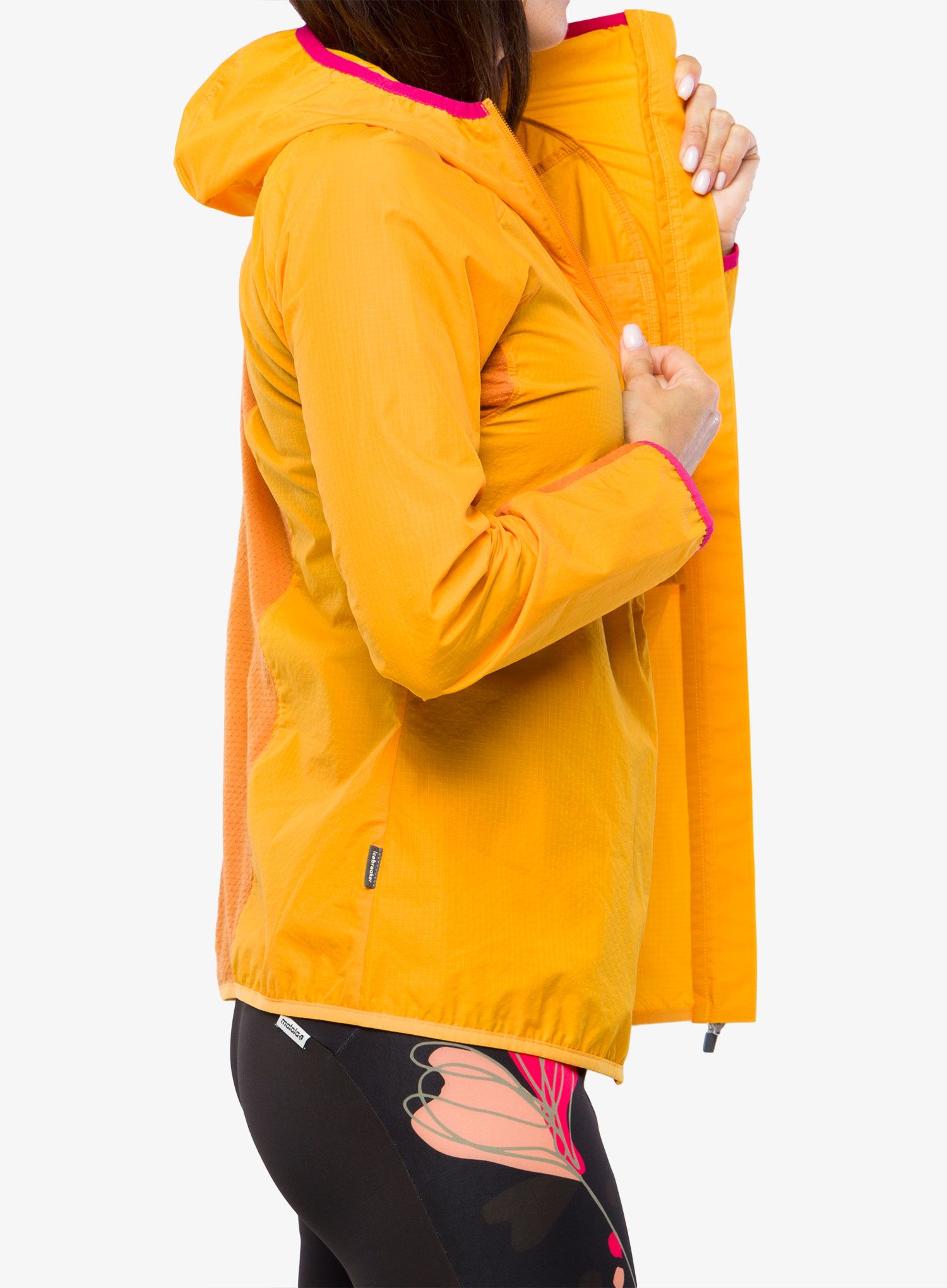 Softshellová bunda dámská Icebreaker Shell+ Cotton Windbreaker - solar/earth
