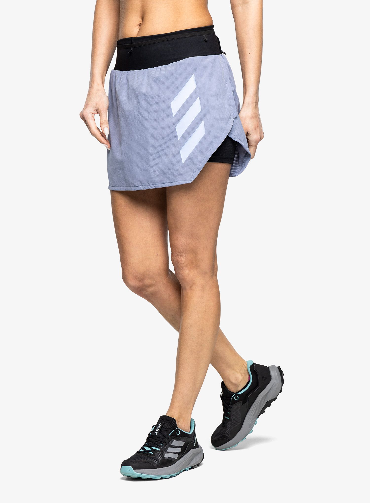 Sukně na běhání adidas TERREX Agravic Pro Trail Running Skirt - silver violet