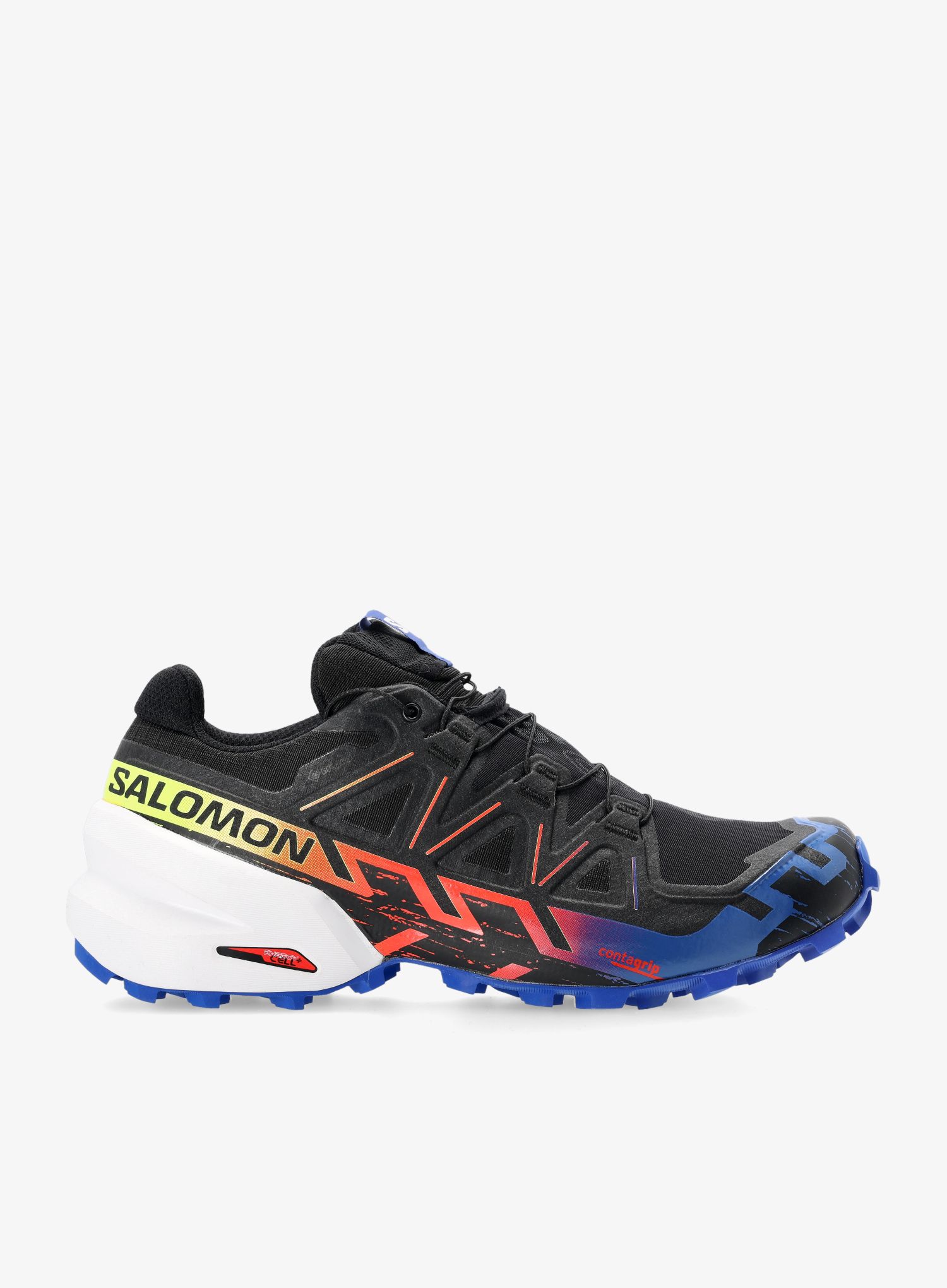 Trailové boty Salomon Speedcross 6 GTX - blue fire black/safety yellow