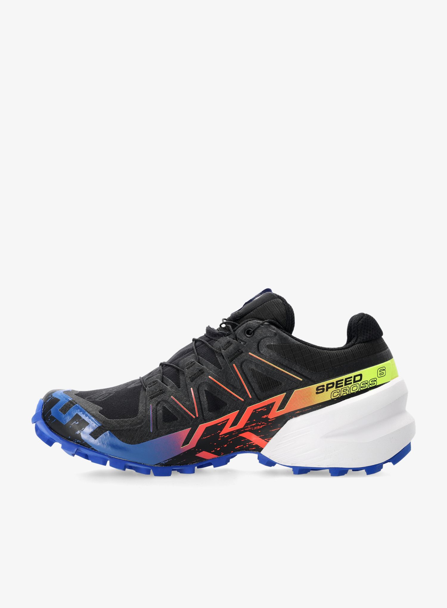 Trailové boty Salomon Speedcross 6 GTX - blue fire black/safety yellow