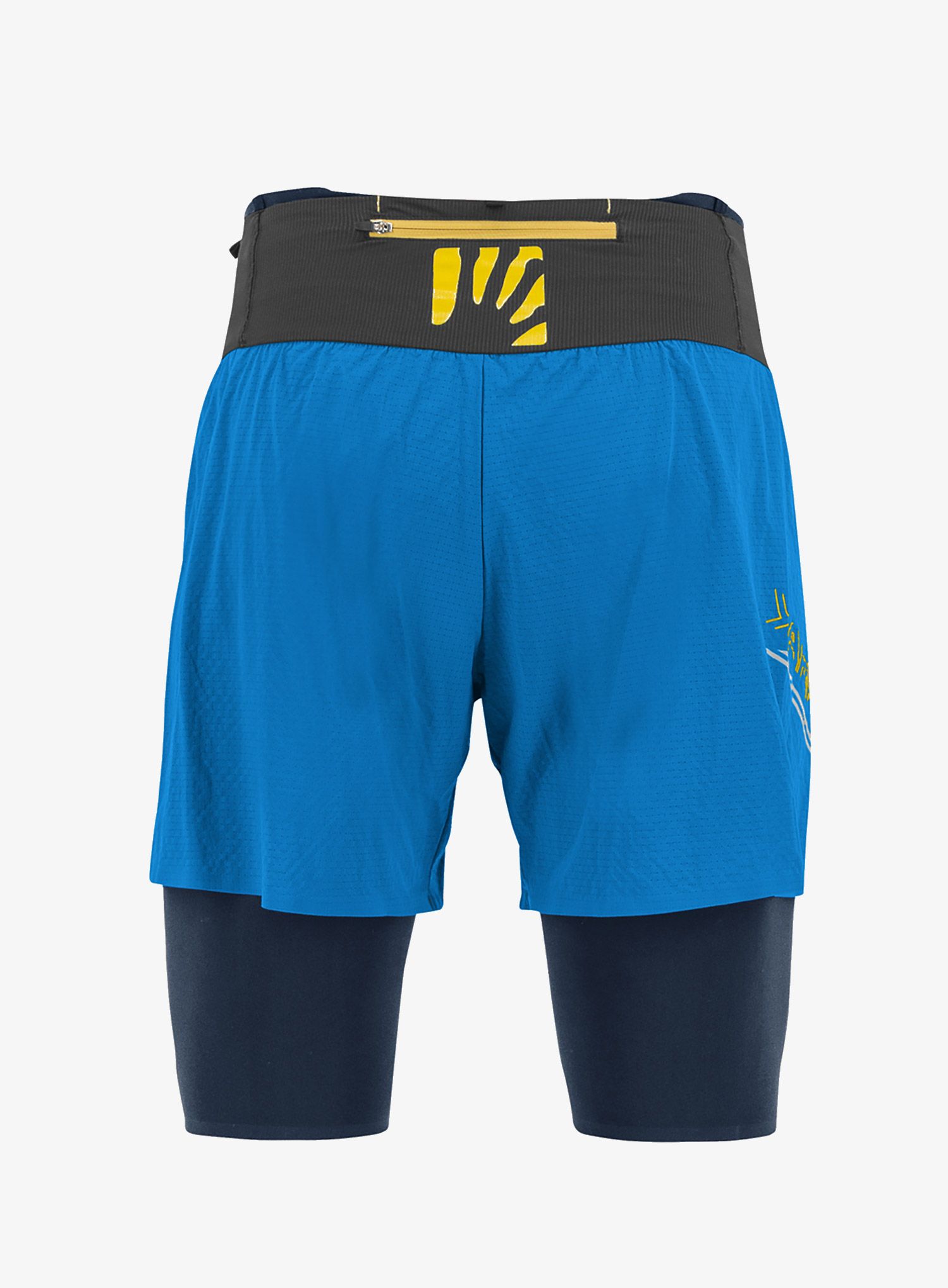 Běžecké kraťasy 2v1 Karpos Cengia Short - indigo bunting/black
