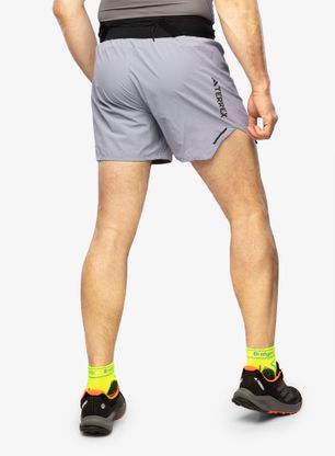 Pánské běžecké kraťasy adidas TERREX Agravic Pro Trail Running Shorts - silver violet