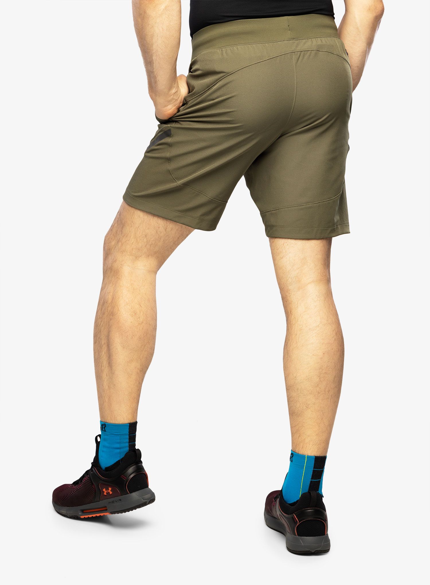Pánské kraťasy Under Armour Unstoppable Shorts - marine OD green/black