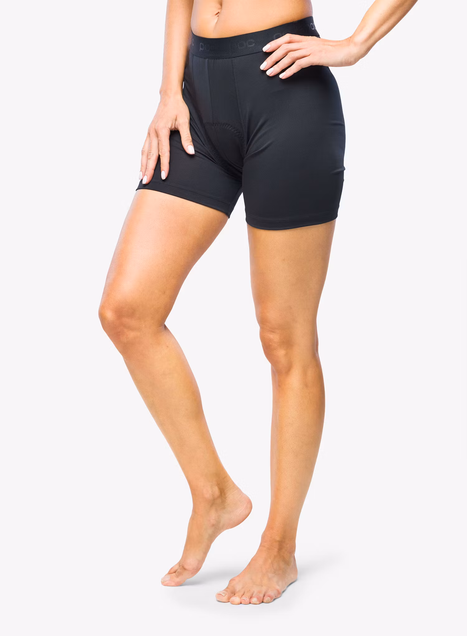 Cyklistické kraťasy s vložkou POC Recycle Boxer - uranium black
