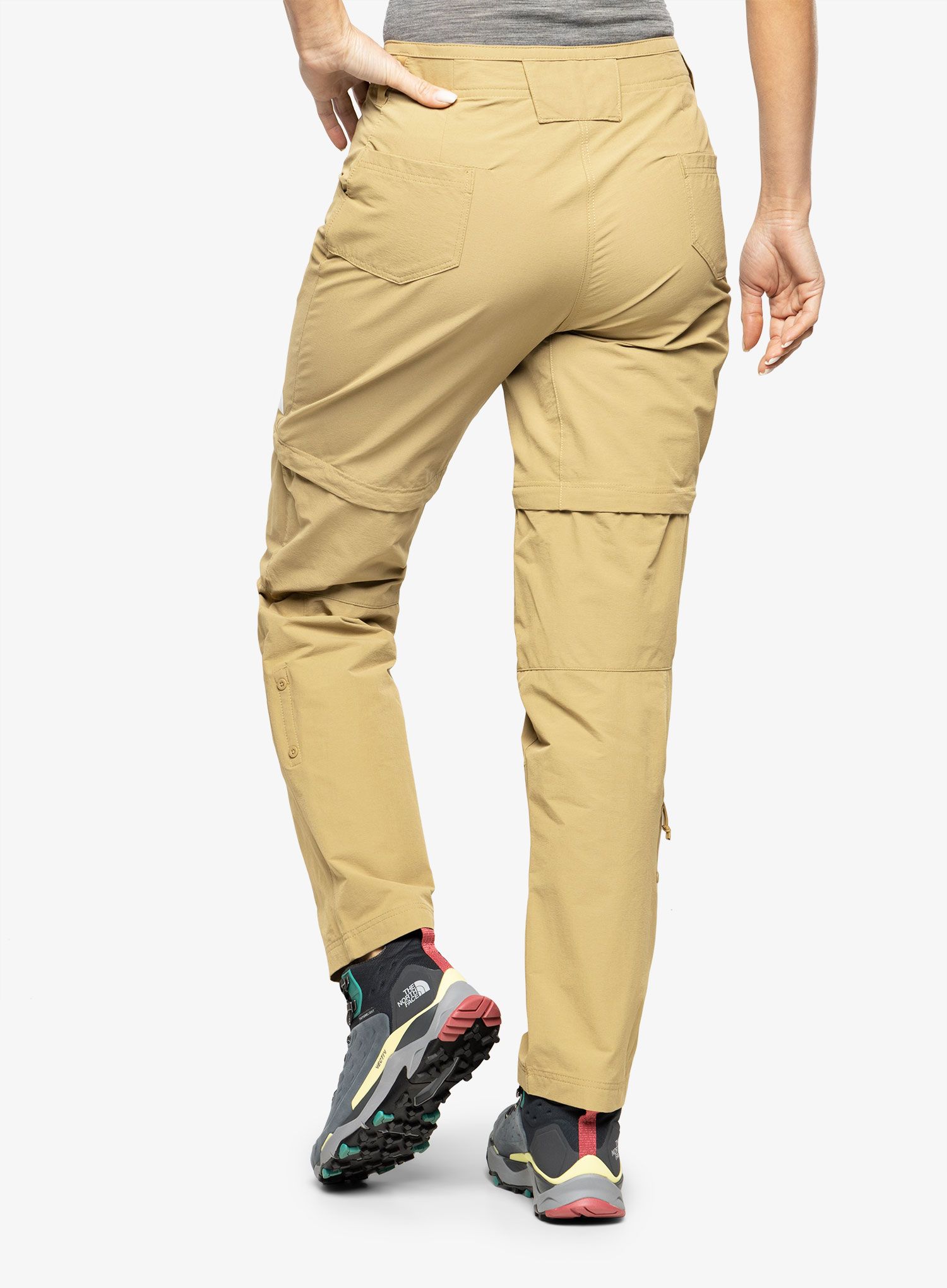 Kalhoty dámské The North Face Exploration Conv Reg Straight Pant - kelp tan