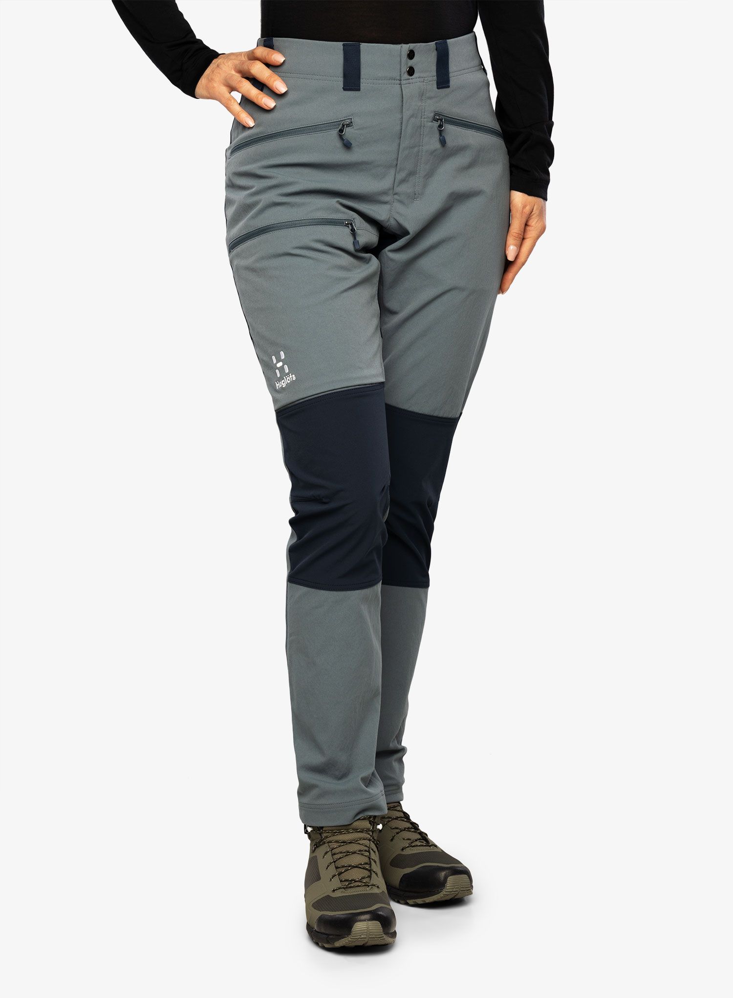 Kalhoty na hory dámské Haglofs Mid Slim Pant - steel blue/tarn blue
