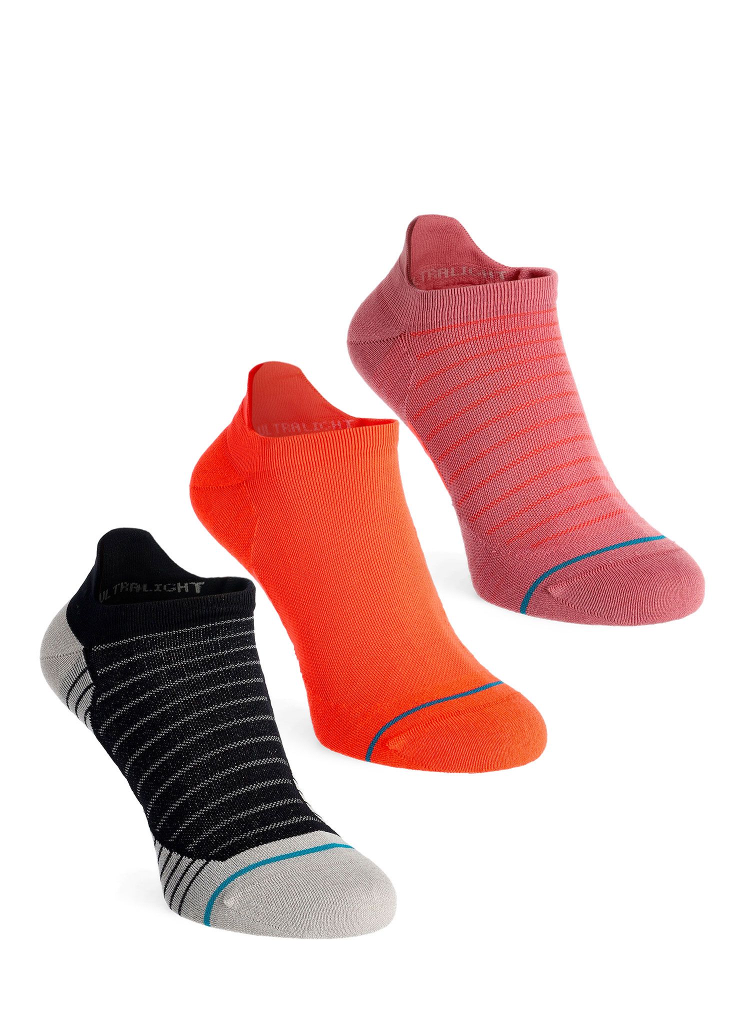 Běžecké ponožky dámské Stance Amari 3 Pack - dustyrose