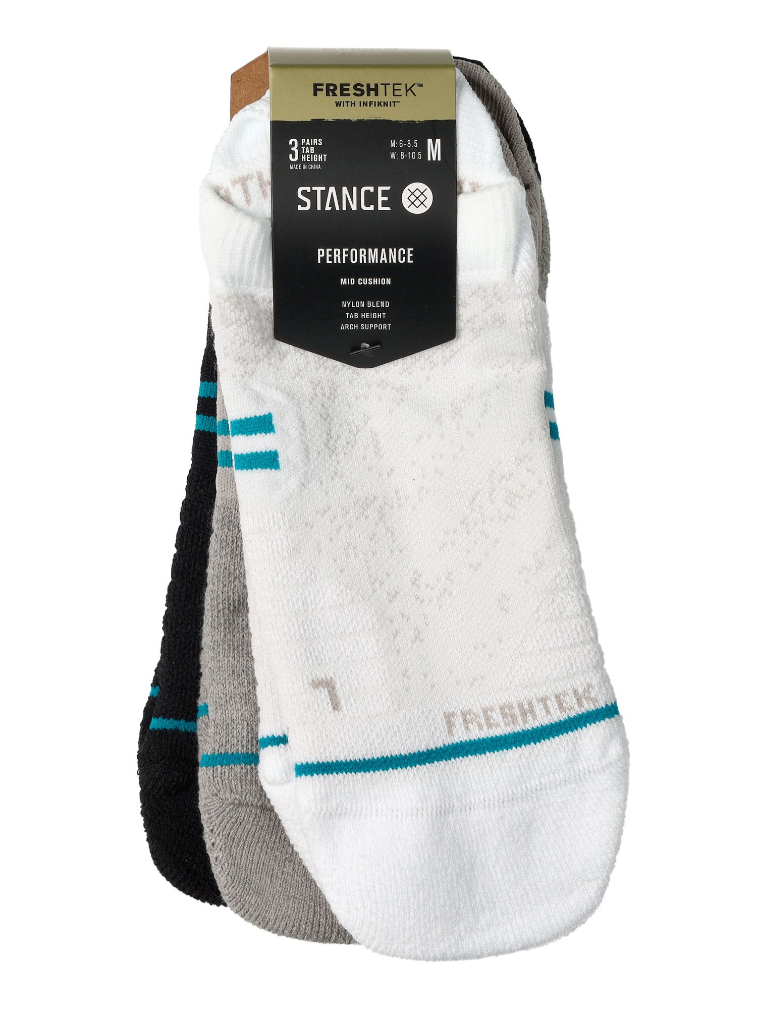 Ponožky na běhání Stance Athletic Tab 3 Pack - multi