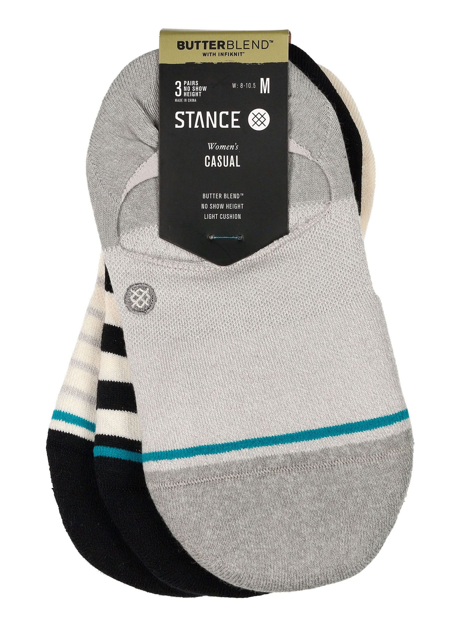 Ponožky na turistiku Stance Butter 3 Pack - heathergrey
