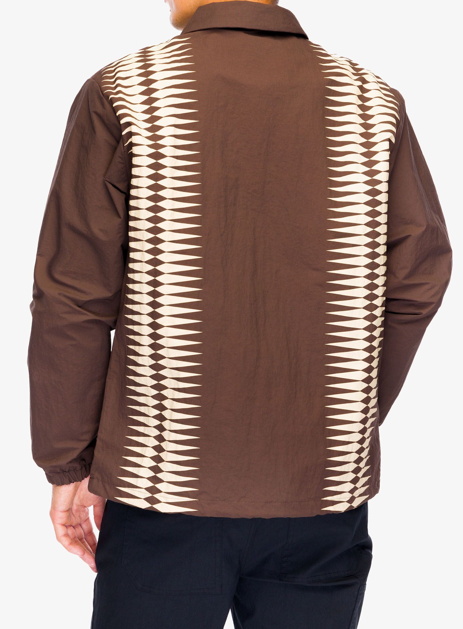 Bunda Stance Coaches Jacket - dark brown
