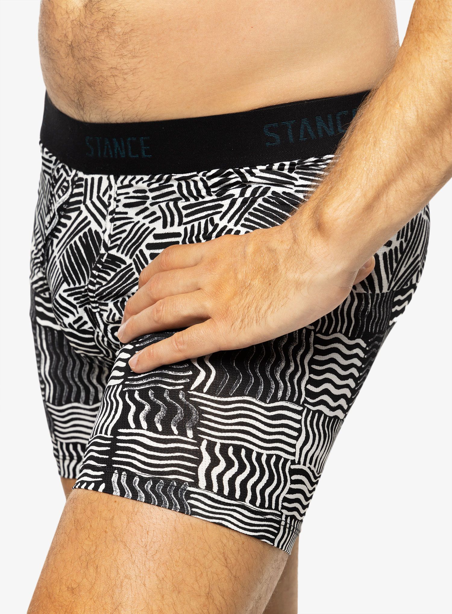 Termoaktivní boxerky Stance Crosshatch Wholester - black