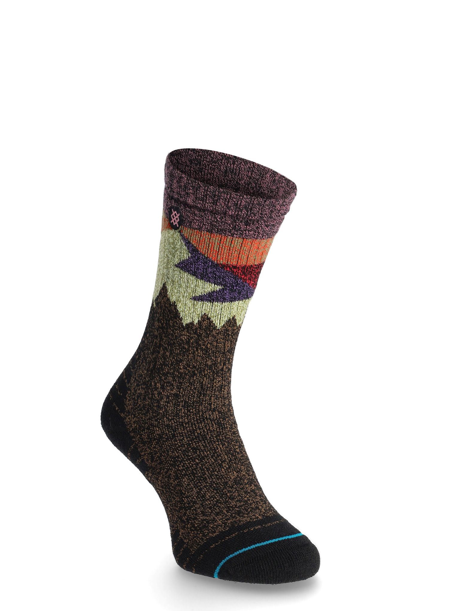 Turistické ponožky Stance Divided - black brown