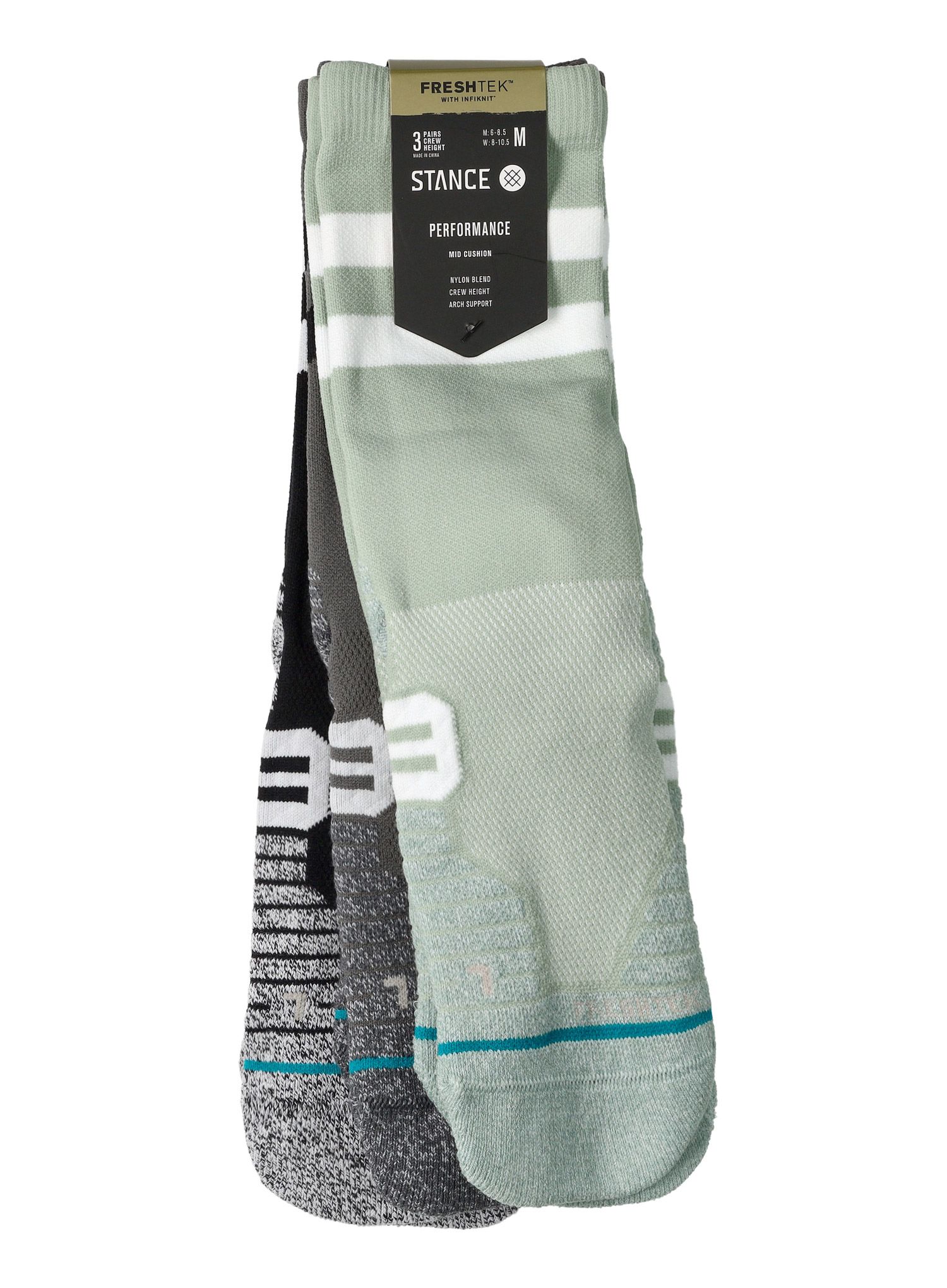 Ponožky na běhání Stance Franchise Crew 3 Pack - multi