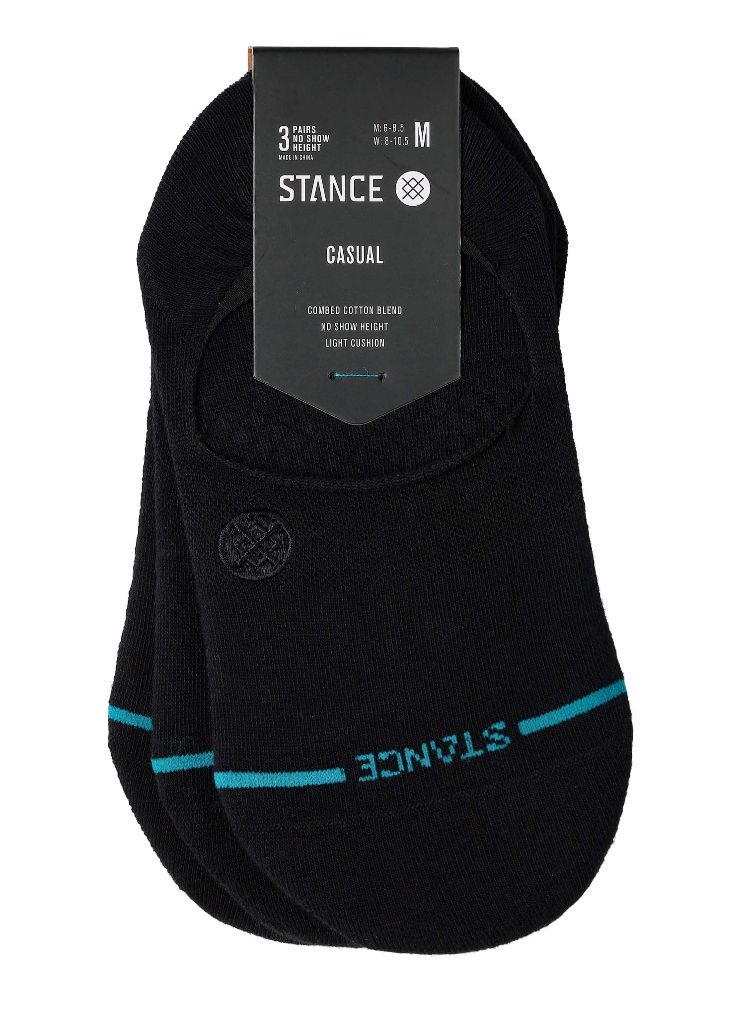 Turistické ponožky Stance Icon No Show 3 Pack - black