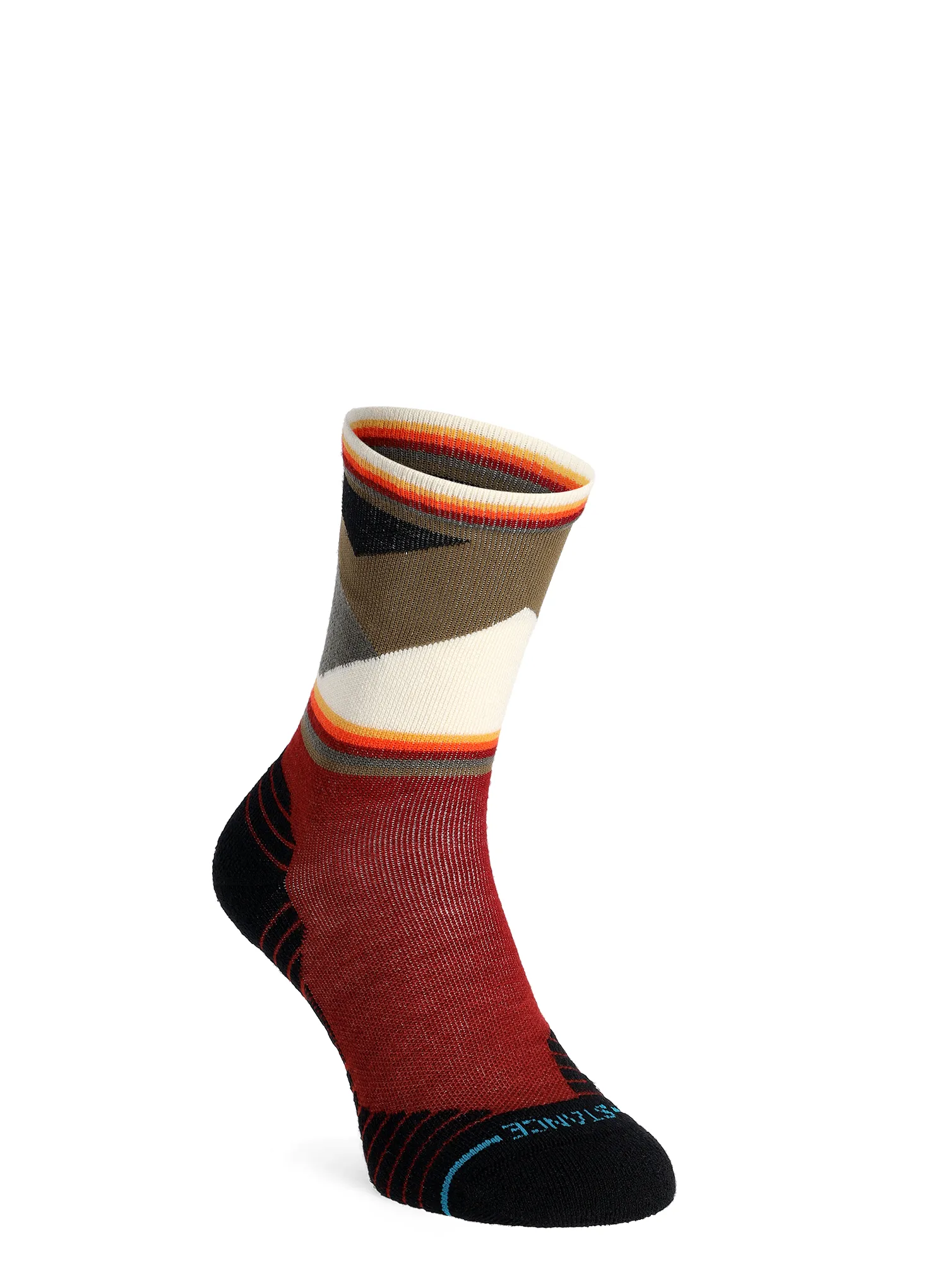 Trekové ponožky Stance Jimmy Chin Mid Wool Crew - red