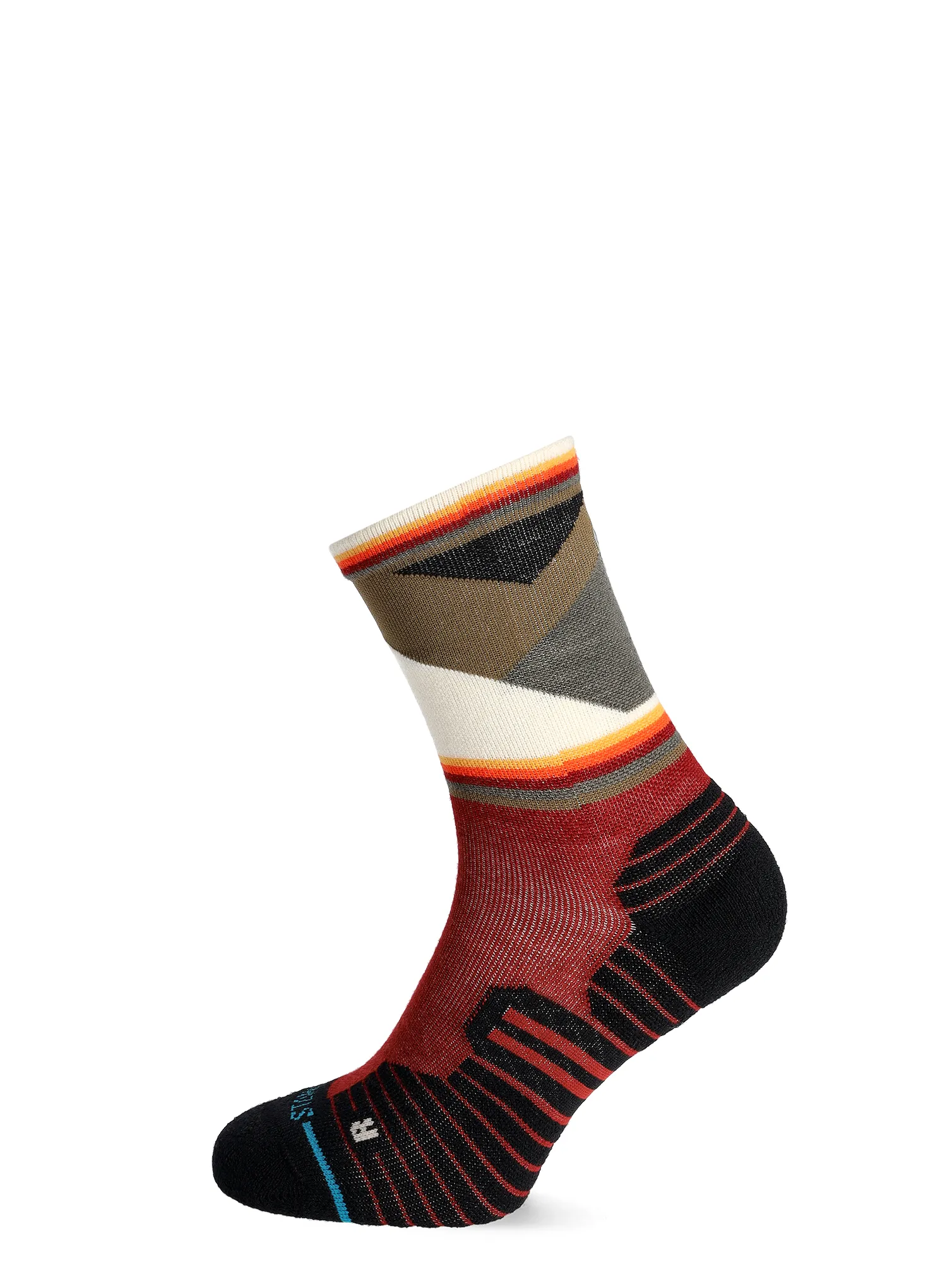Trekové ponožky Stance Jimmy Chin Mid Wool Crew - red