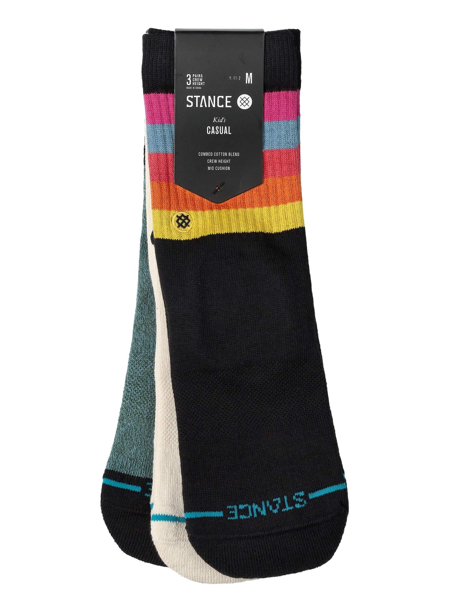 Ponožky Stance Kids Maliboo 3 Pack - black