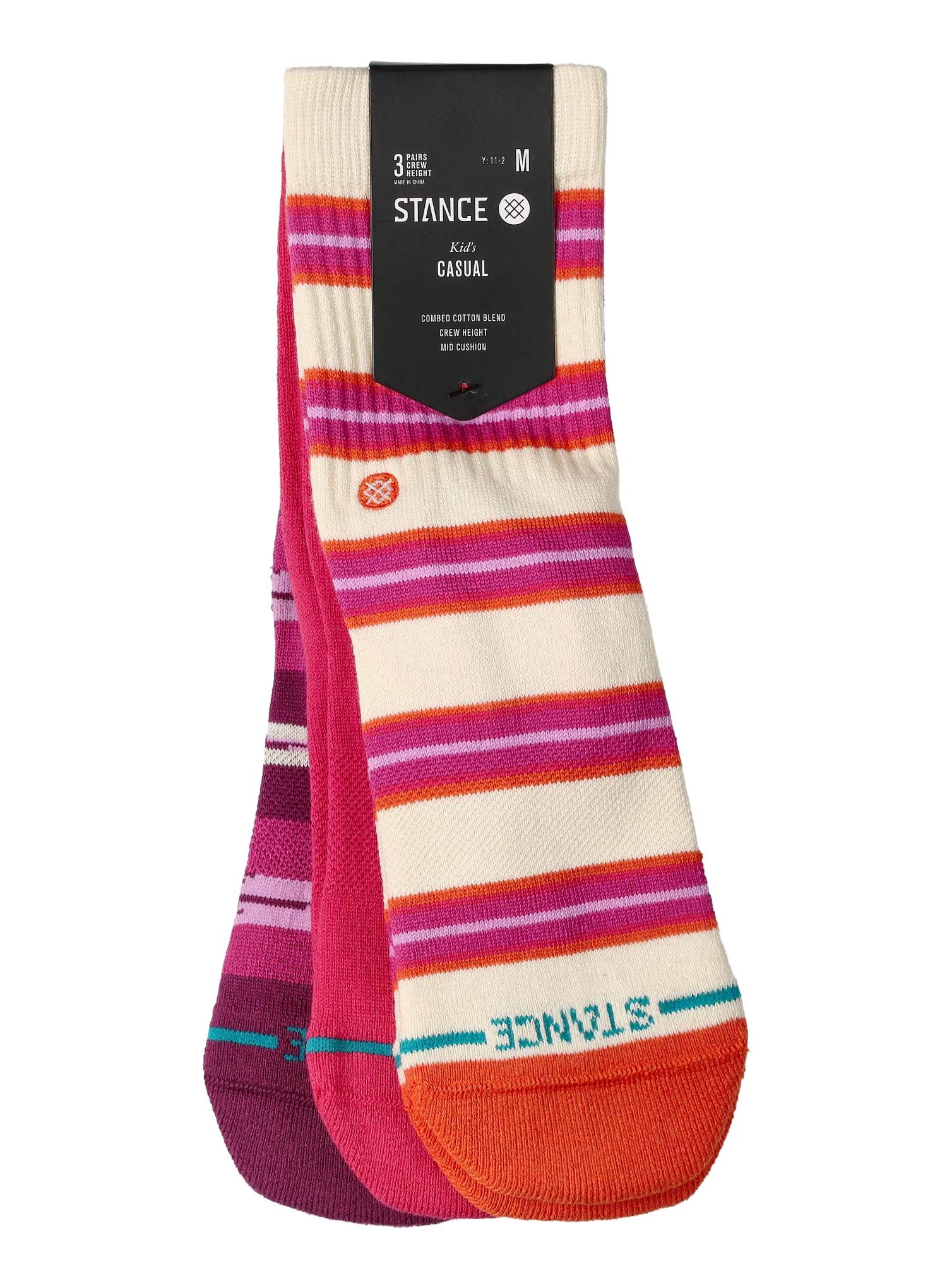 Ponožky Stance Kids Trailbound 3 Pack - pink