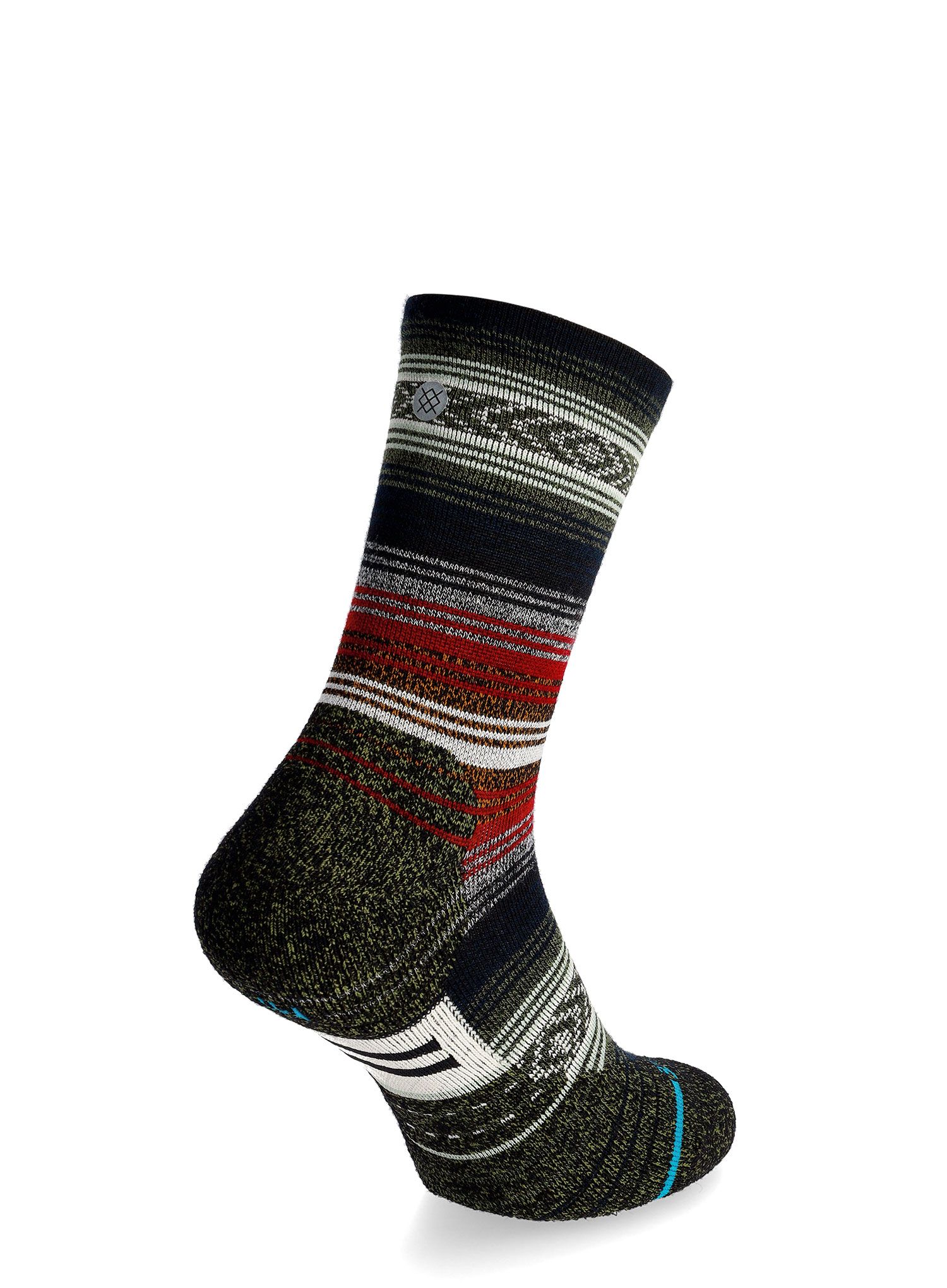 Trekové ponožky Stance Mid Wool Crew - black/red