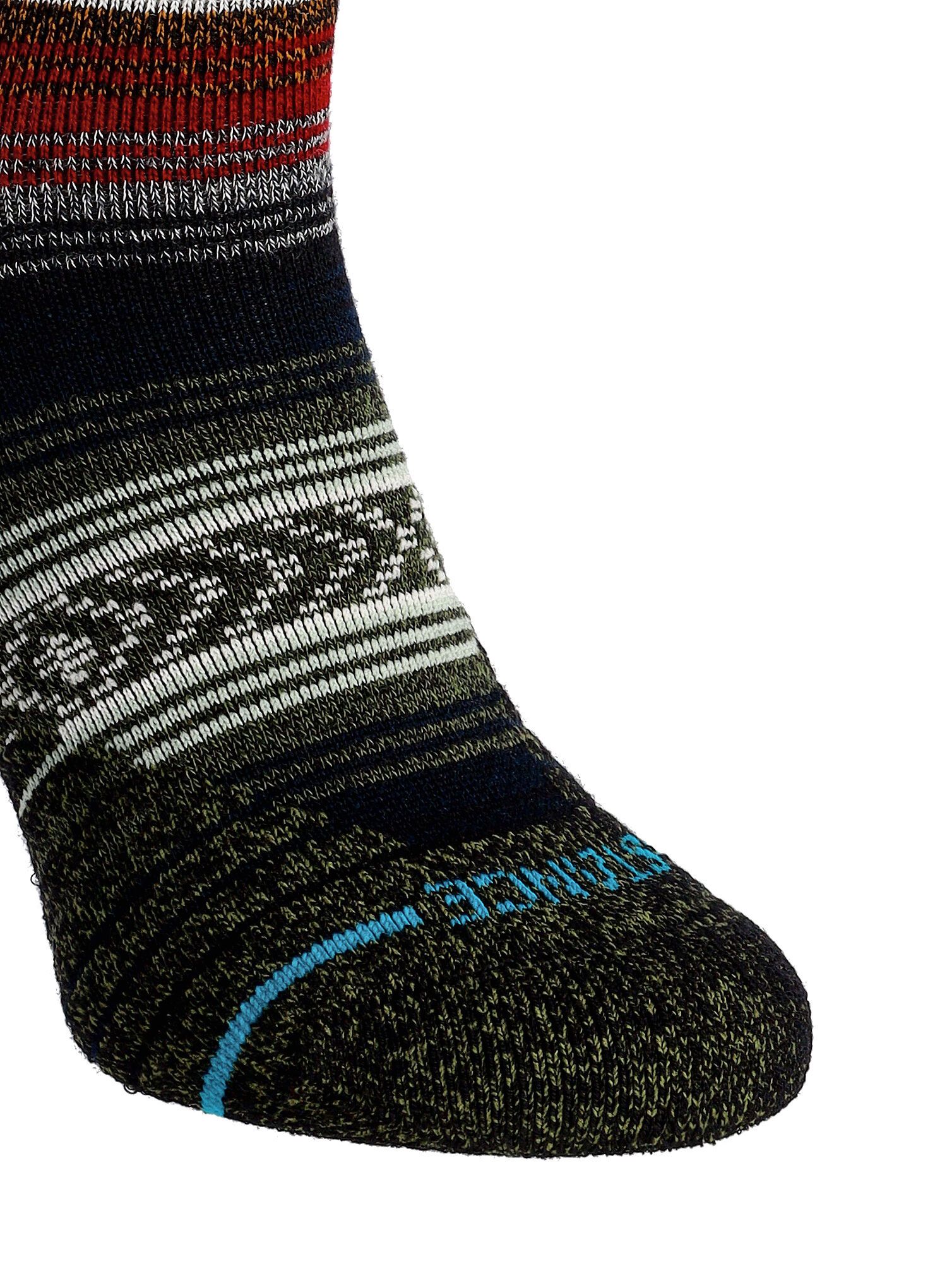 Trekové ponožky Stance Mid Wool Crew - black/red